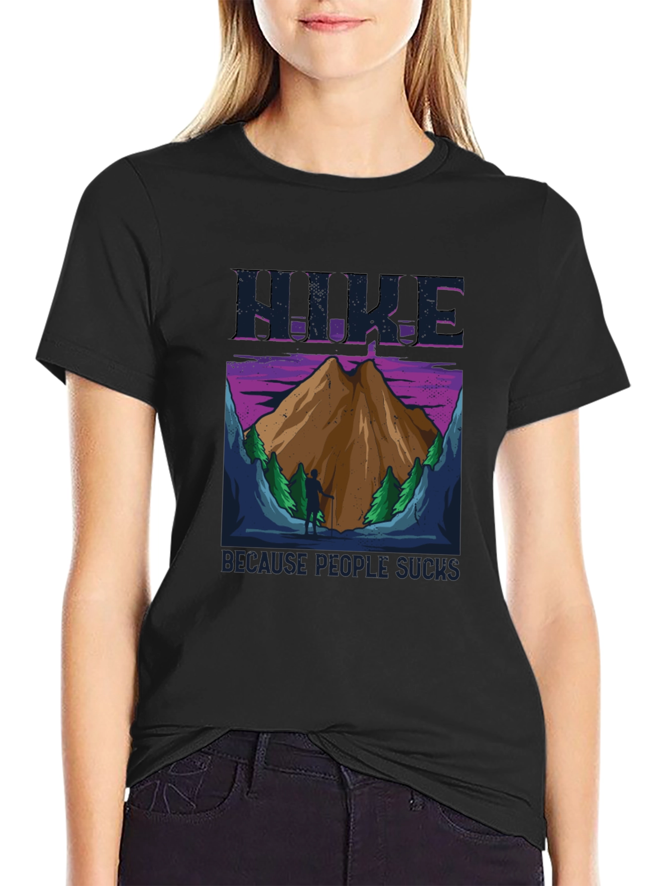 Hike Because People Suck T-Shirt