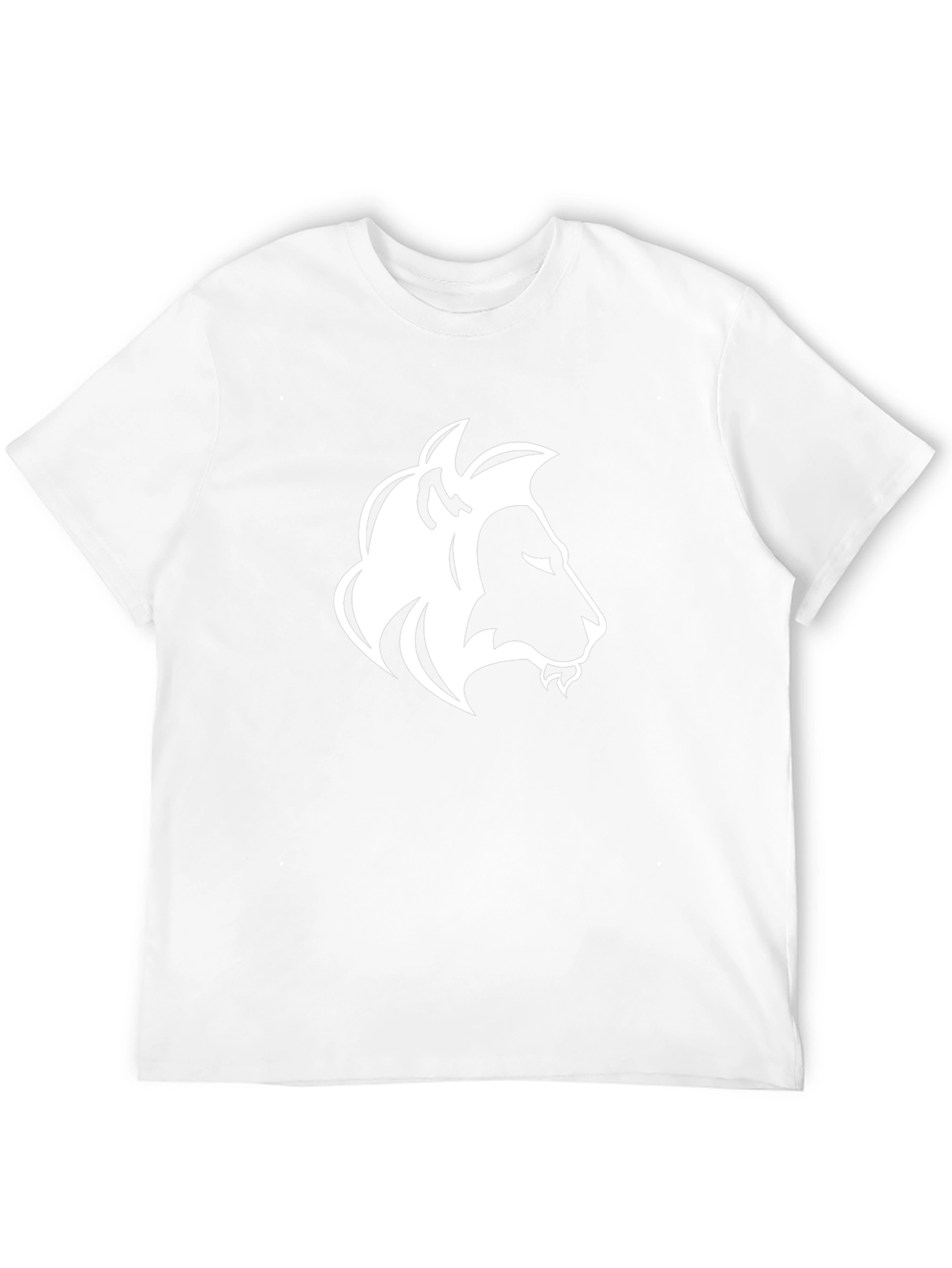Black Tee with Lion Graphic