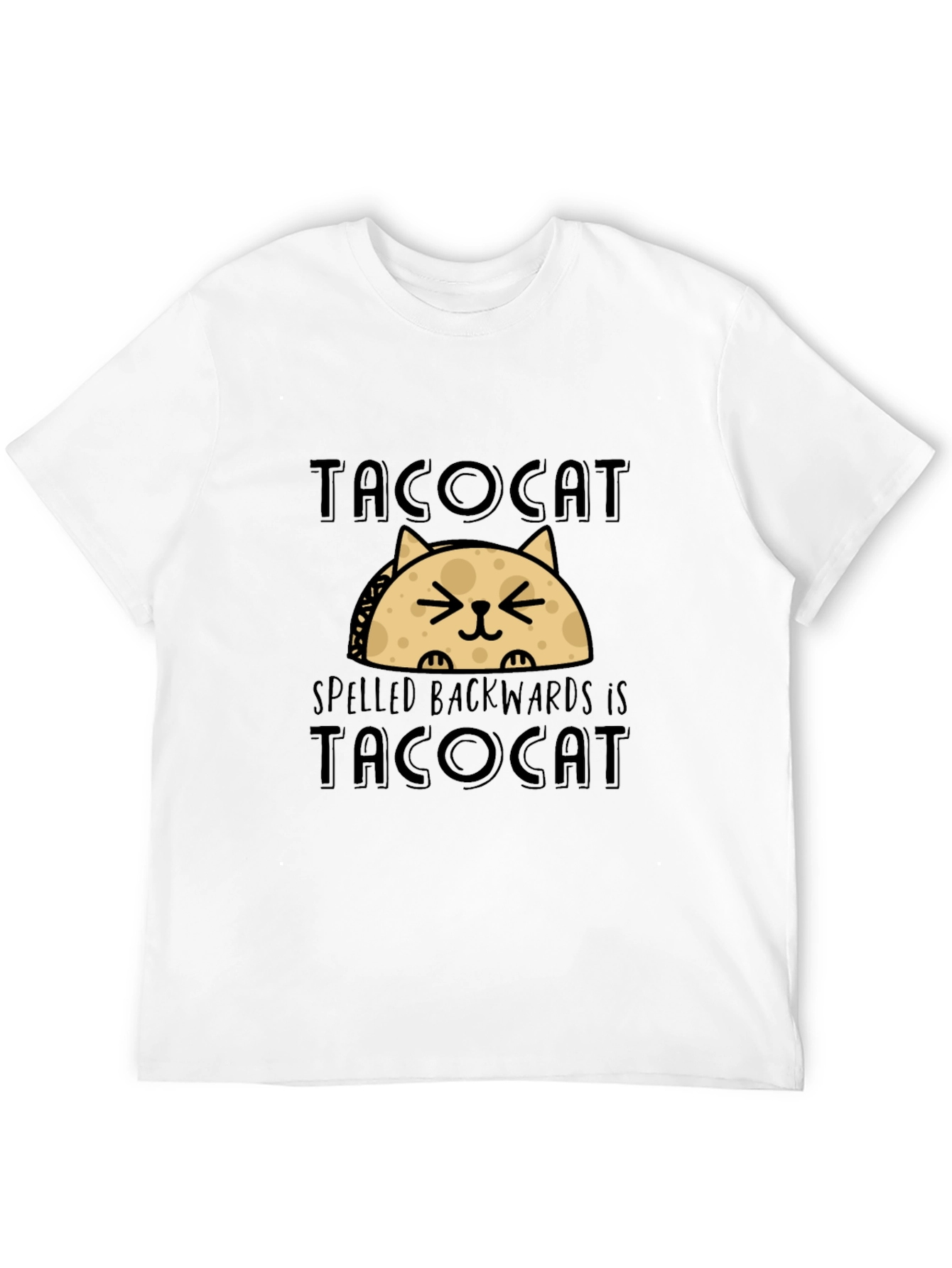 Tacocat T-Shirt - Funny Palindrome Cat Taco Tee