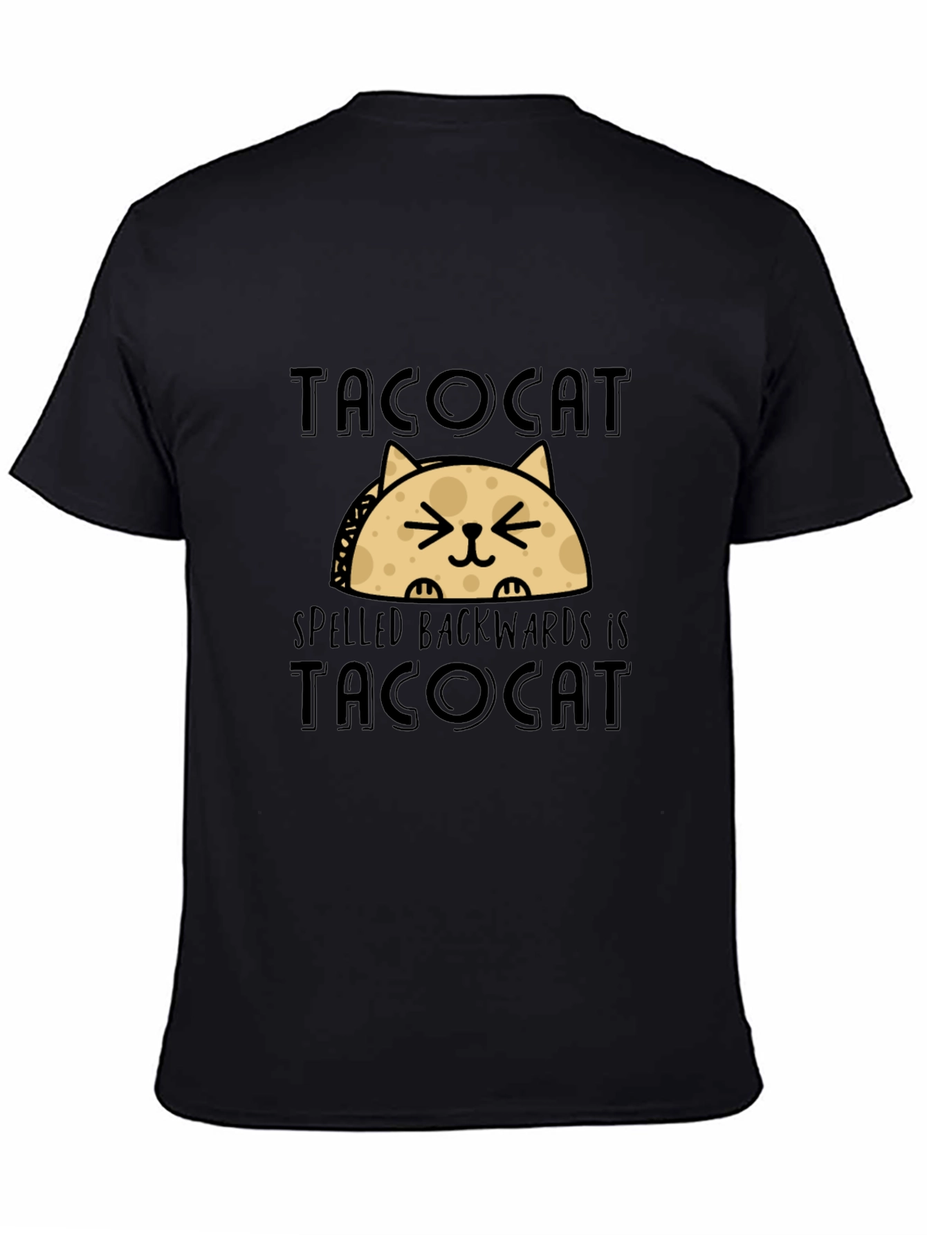 Tacocat T-Shirt - Funny Palindrome Cat Taco Tee