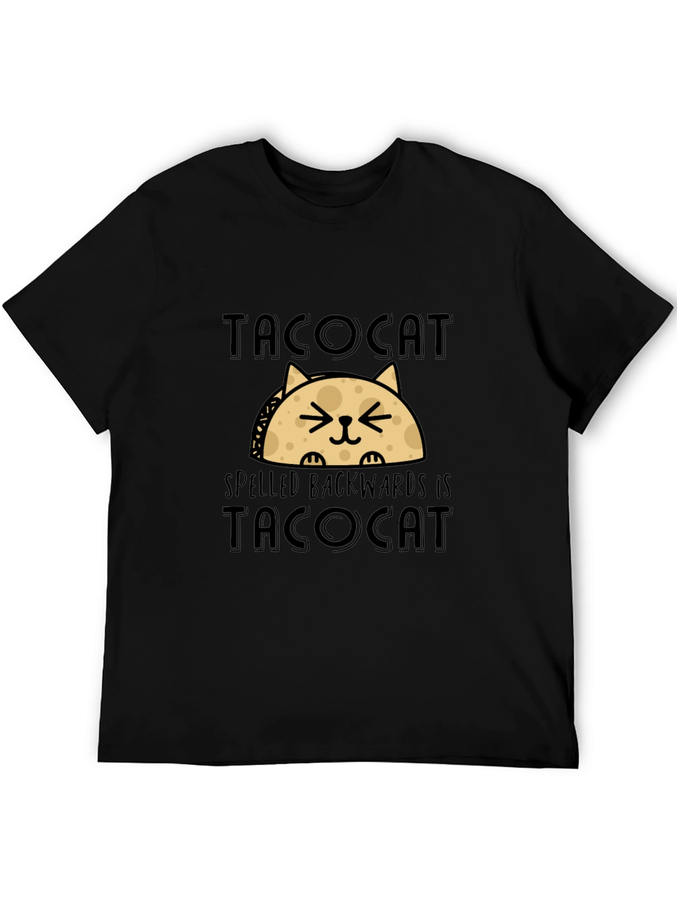Tacocat T-Shirt - Funny Palindrome Cat Taco Tee