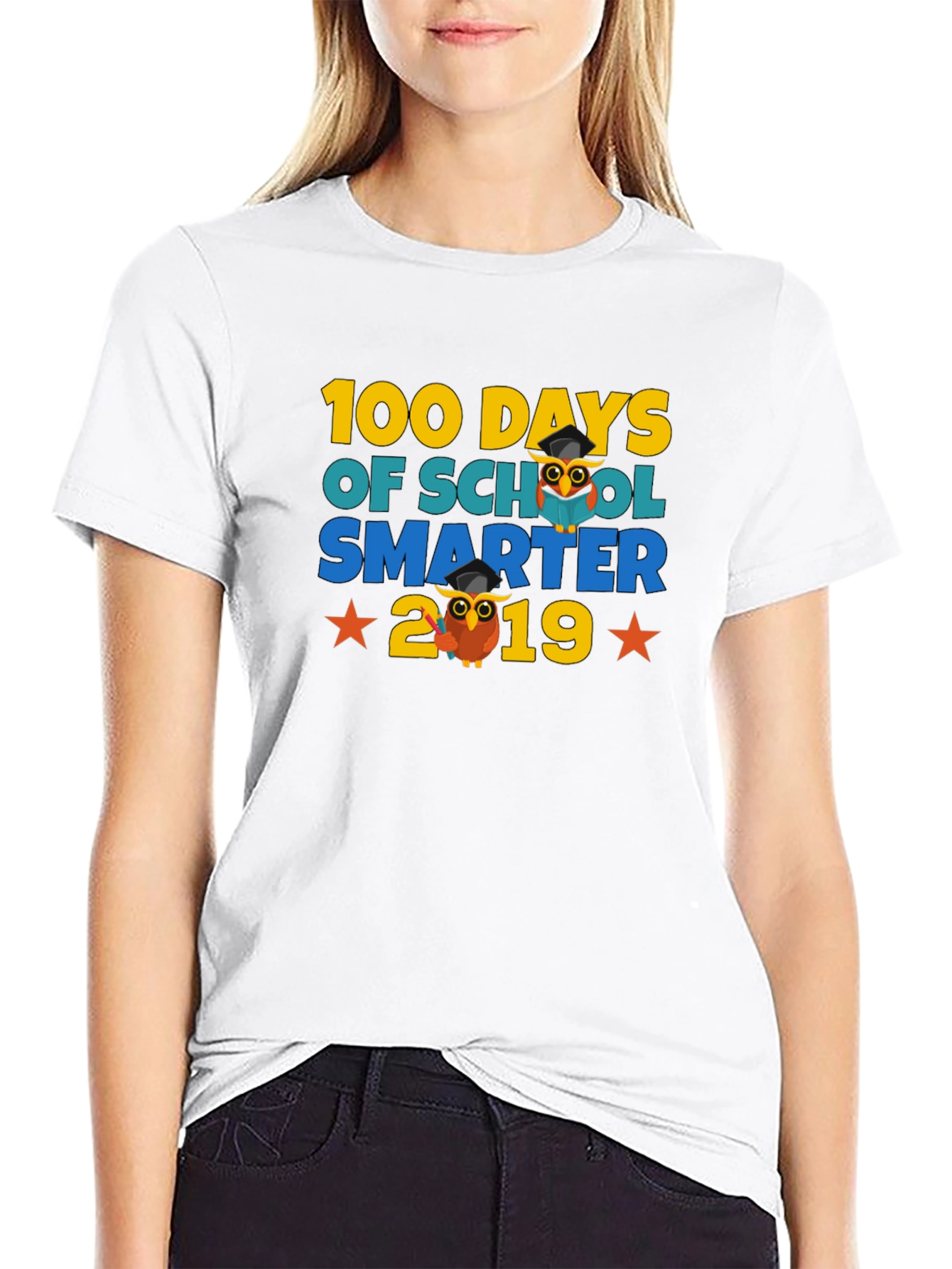 100 Days of School Smarter Owl T-Shirt