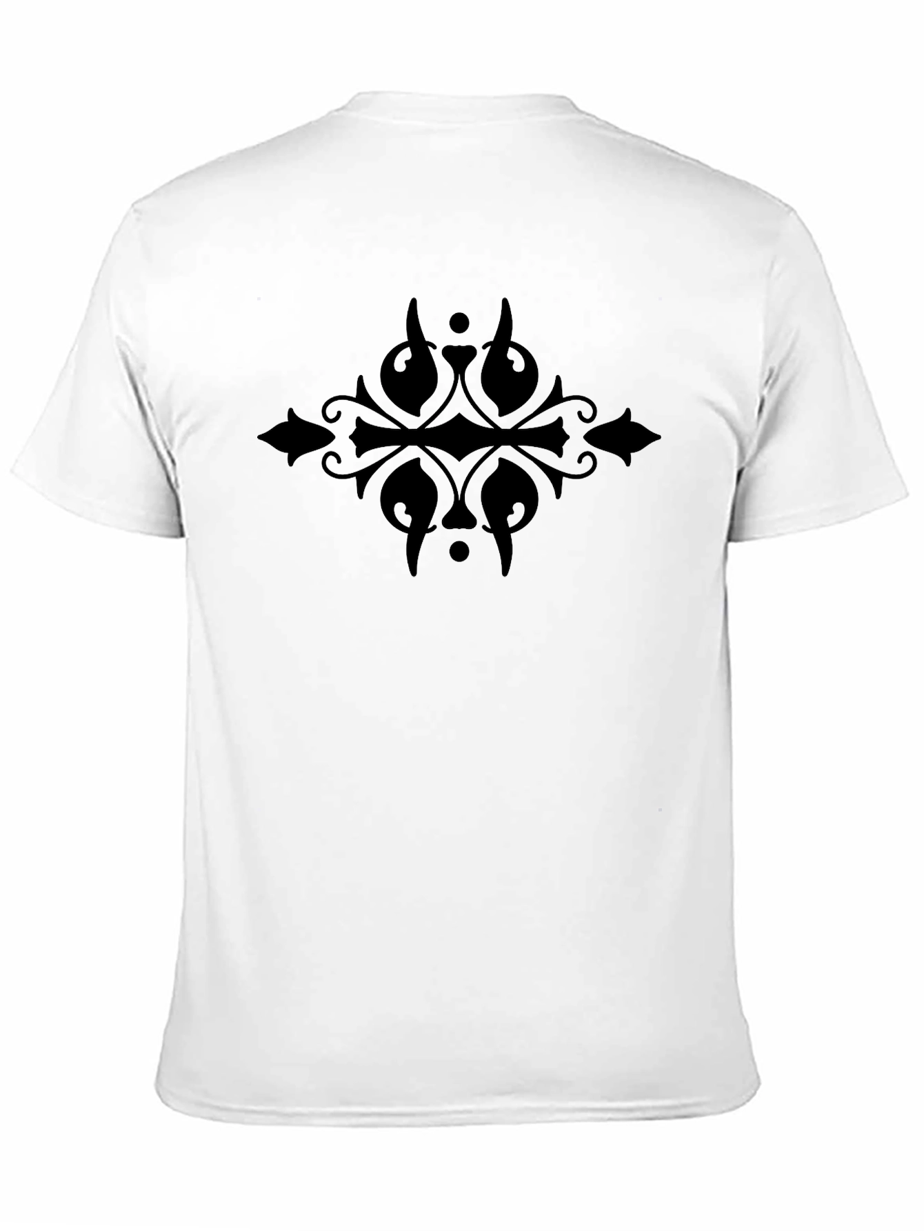 Embroidered Black Graphic Tee - Casual Style