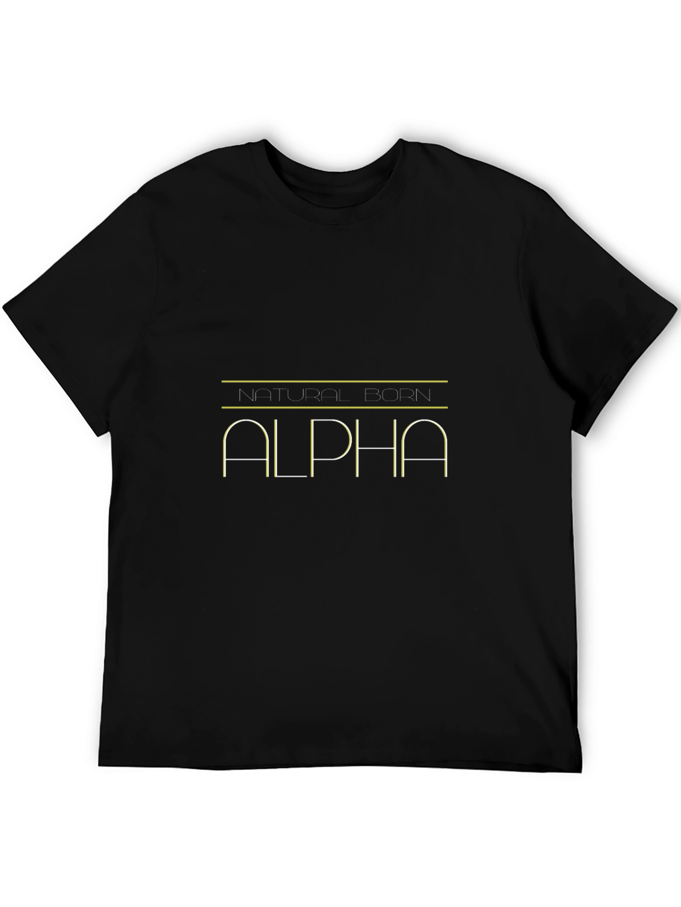 Natural Born Alpha Black T-Shirt