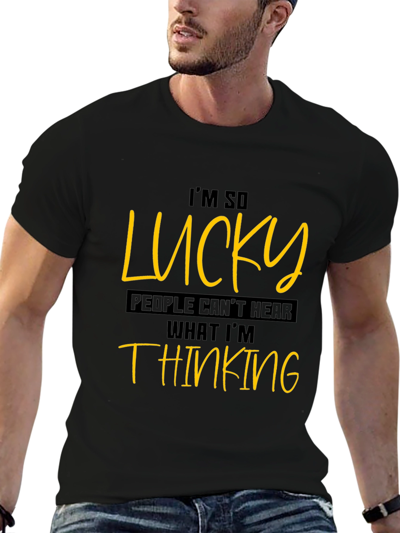 Lucky Statement Graphic Tee