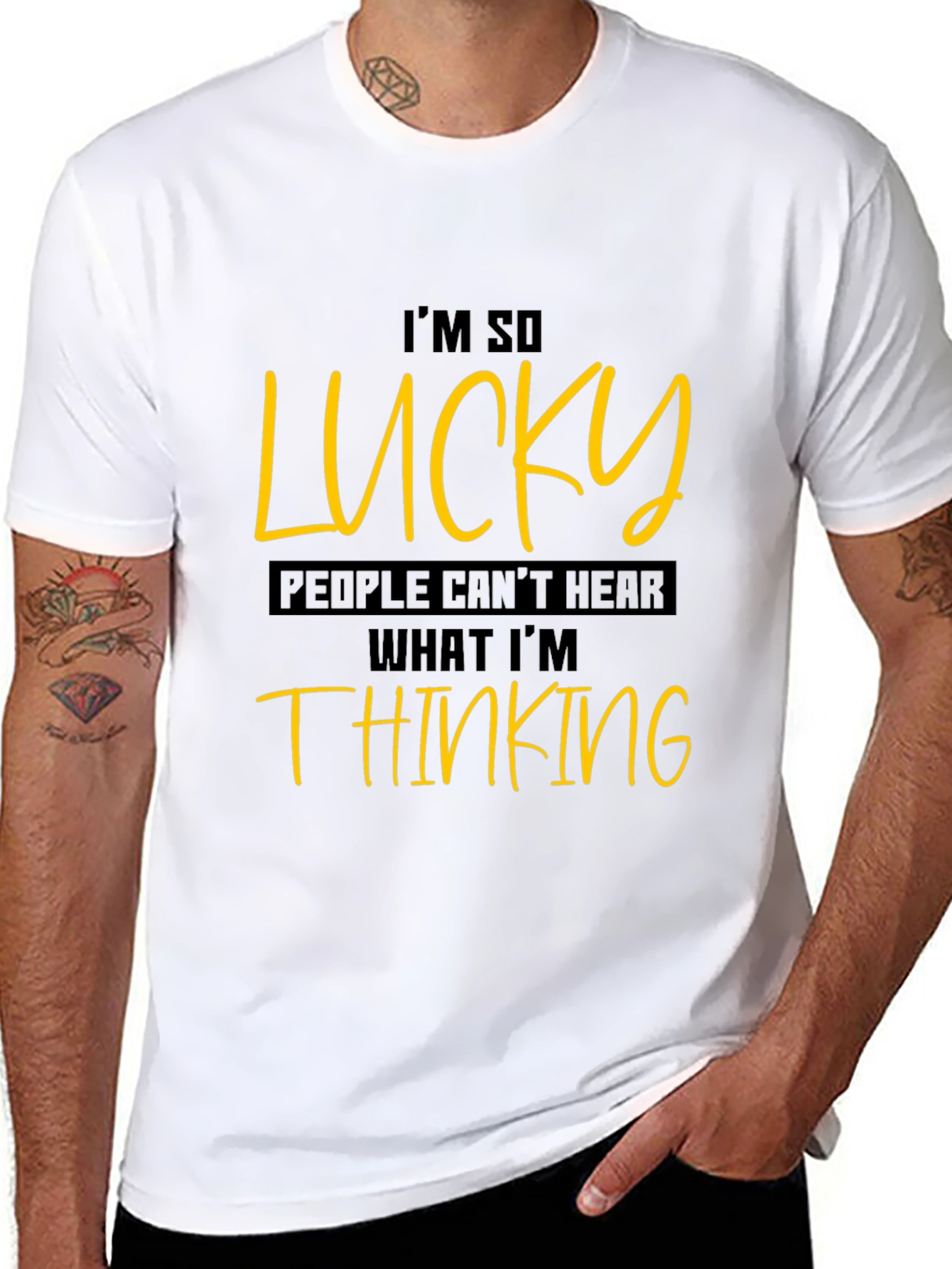Lucky Statement Graphic Tee