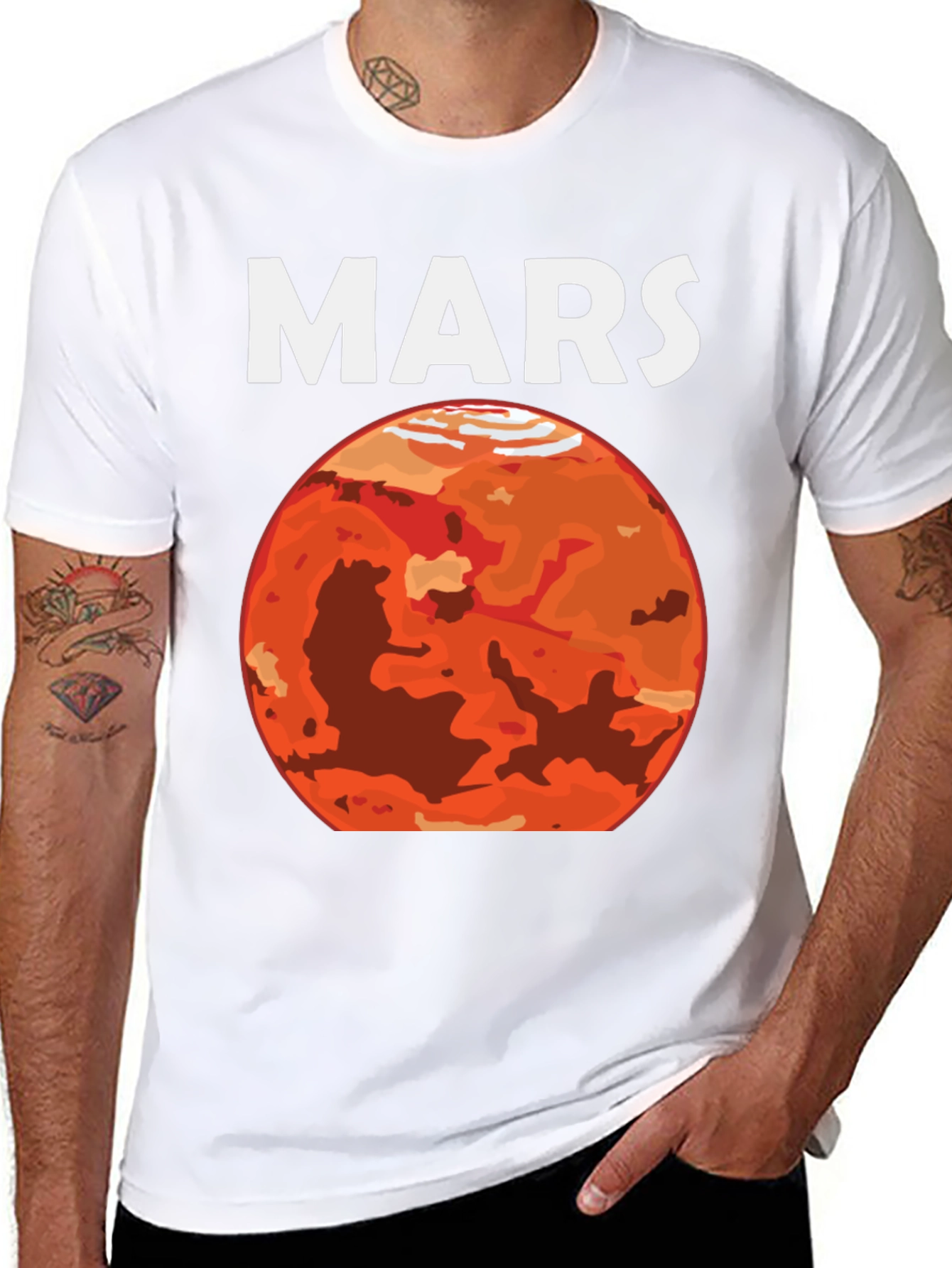 Mars Graphic Tee - Space Exploration T-Shirt