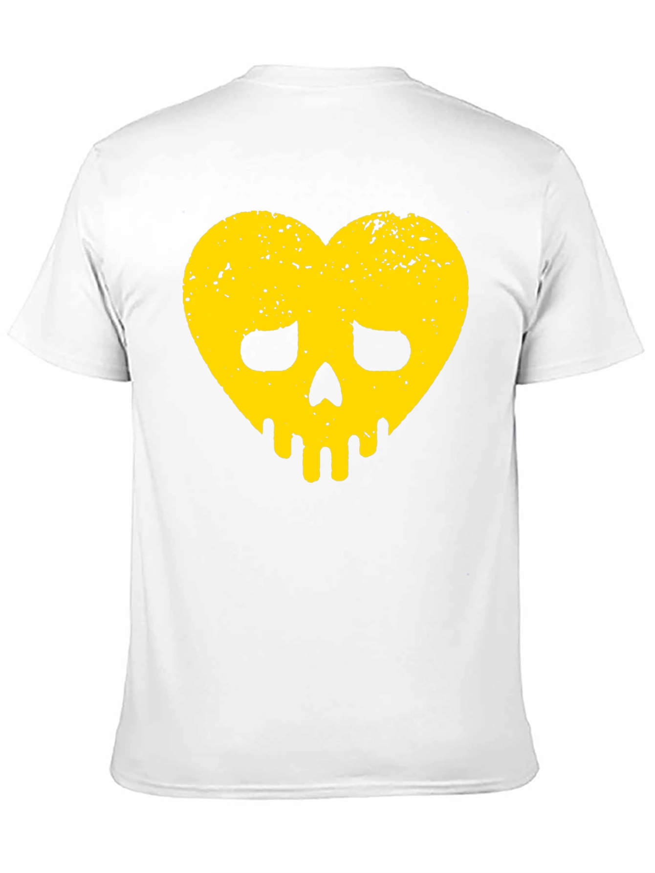 Heart Skull Graphic Tee - Black