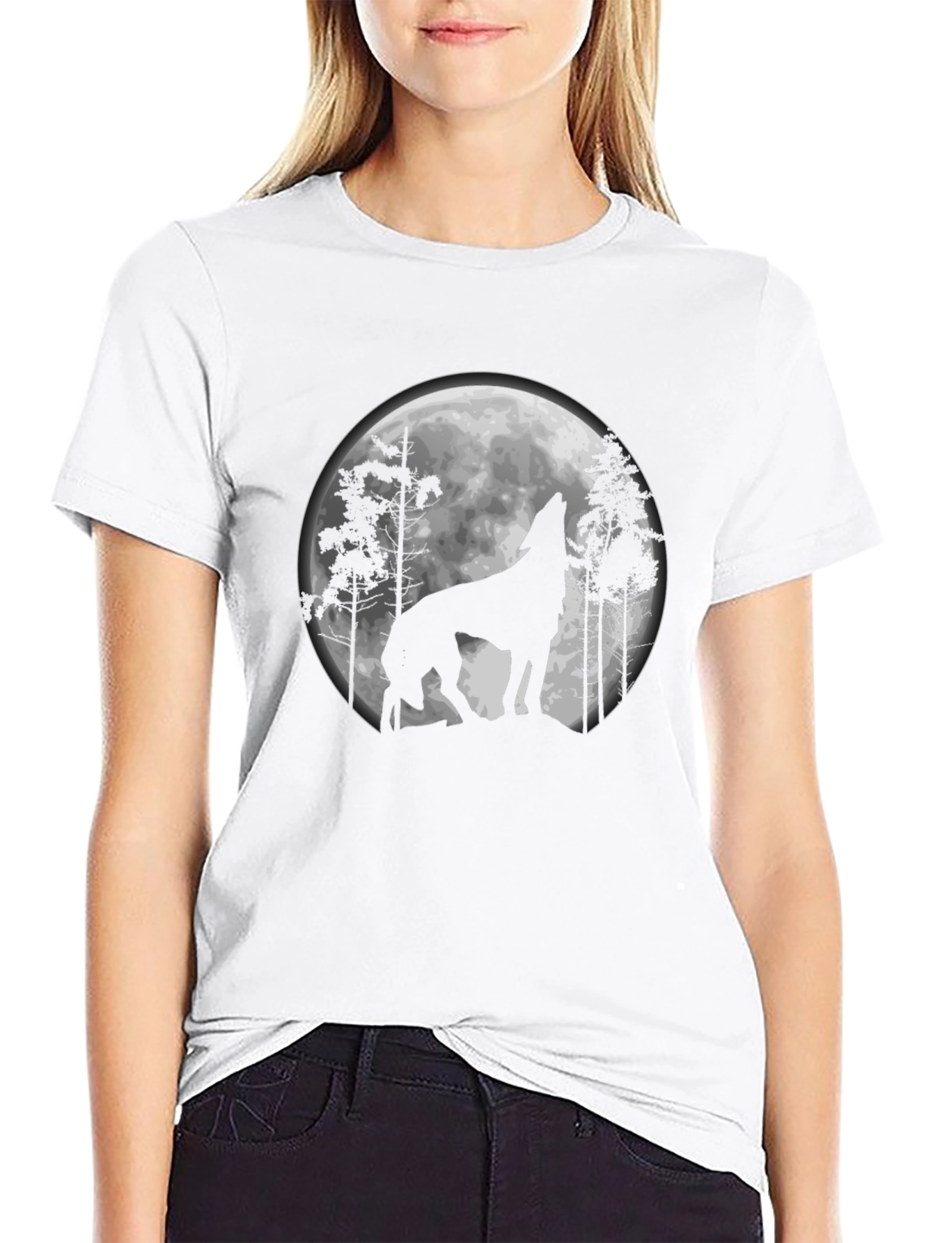 Wolf Moon Silhouette T-Shirt
