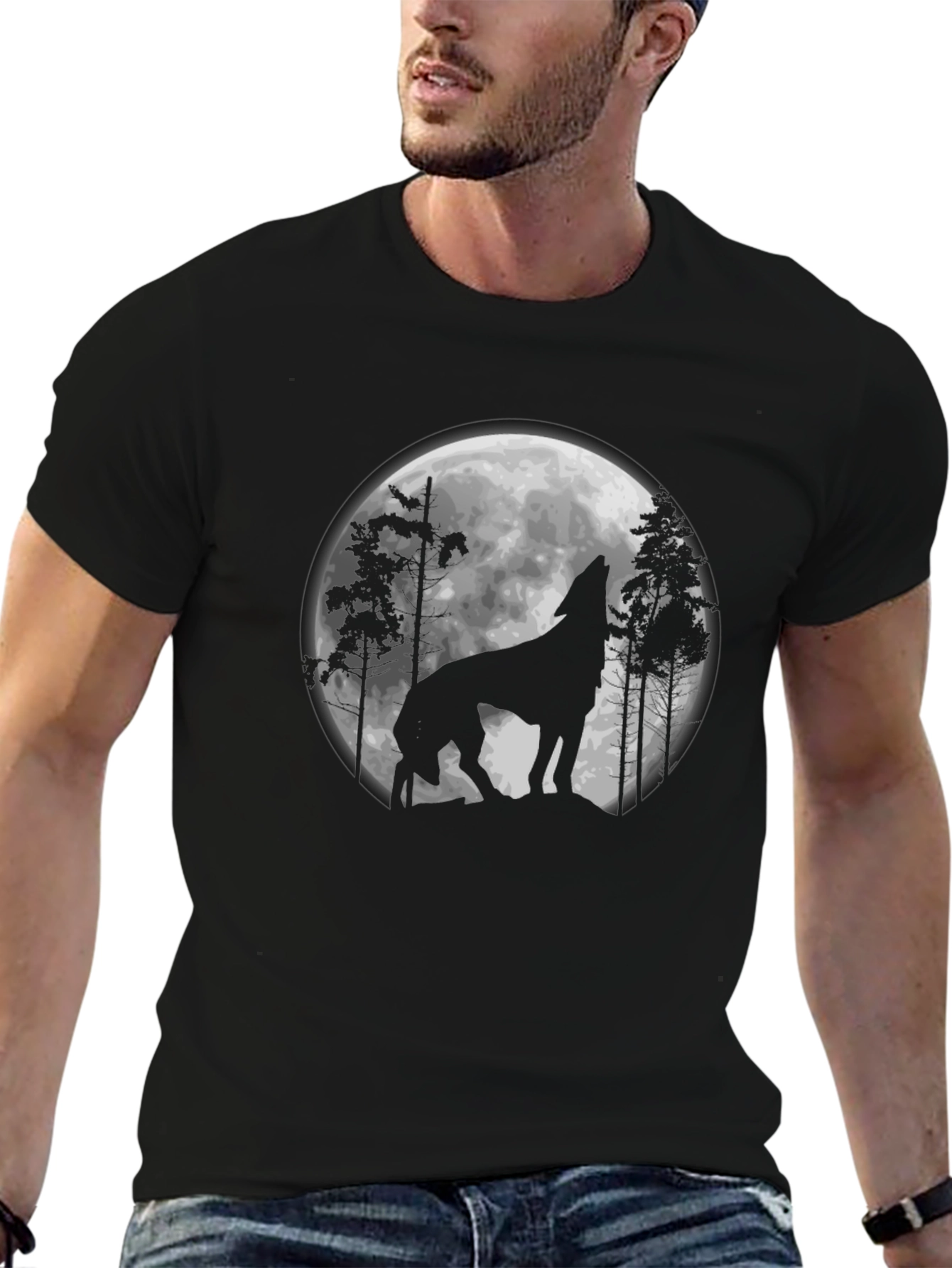 Wolf Moon Silhouette T-Shirt