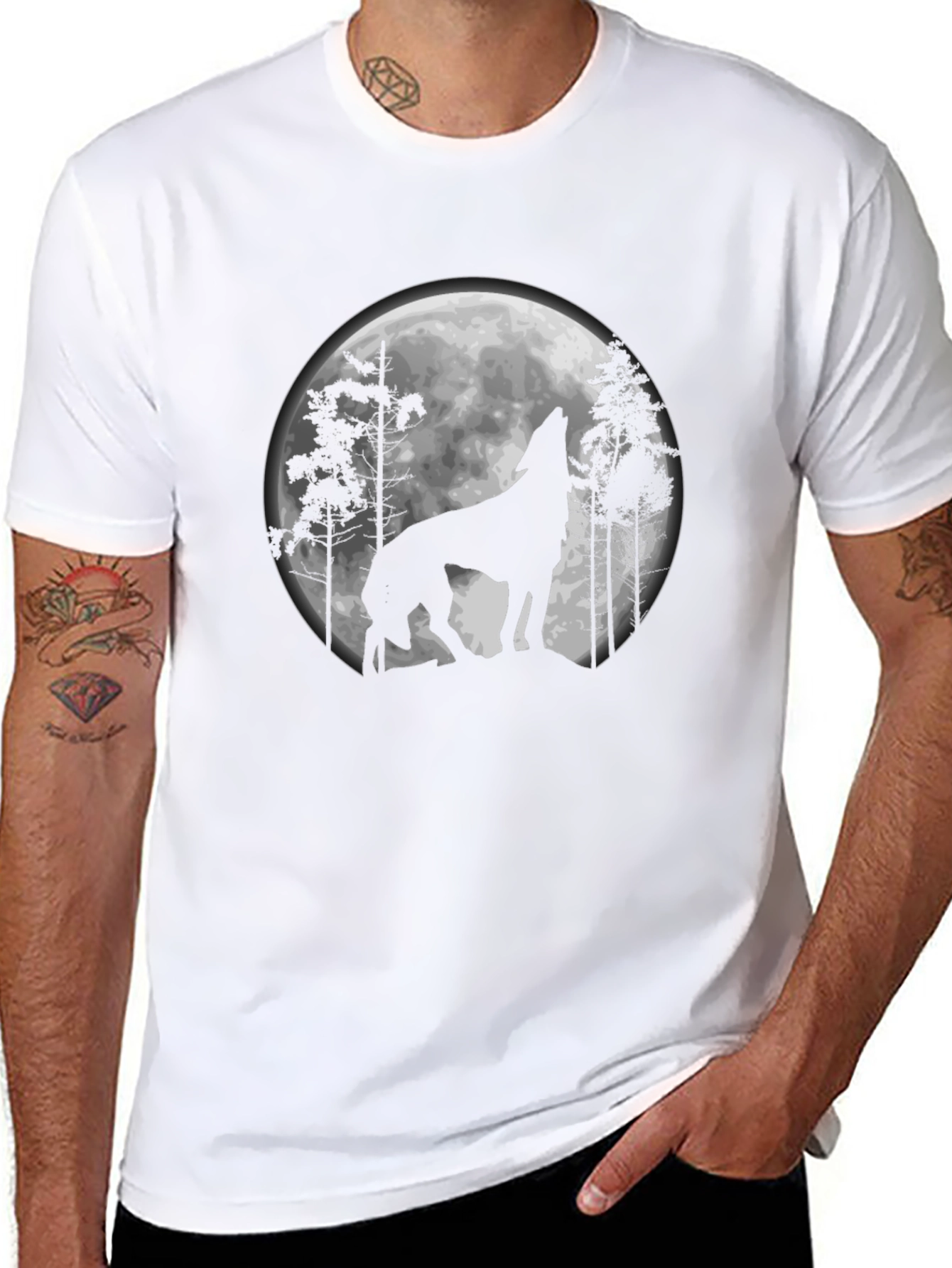 Wolf Moon Silhouette T-Shirt