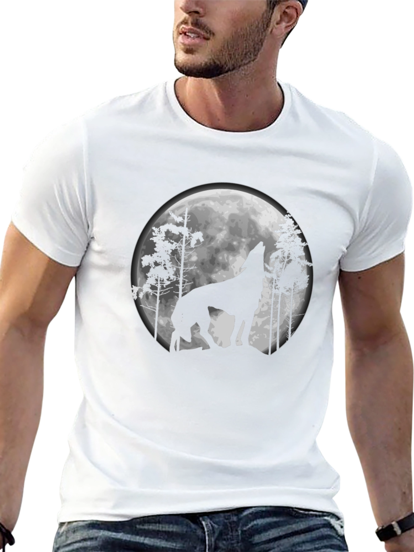Wolf Moon Silhouette T-Shirt
