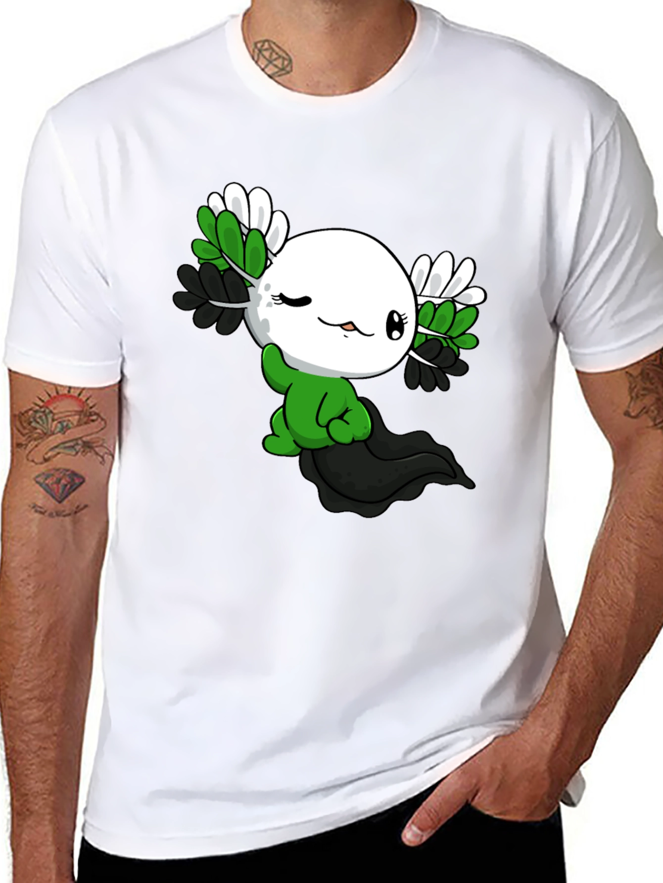 Axolotl Pride T-Shirt - Asexual
