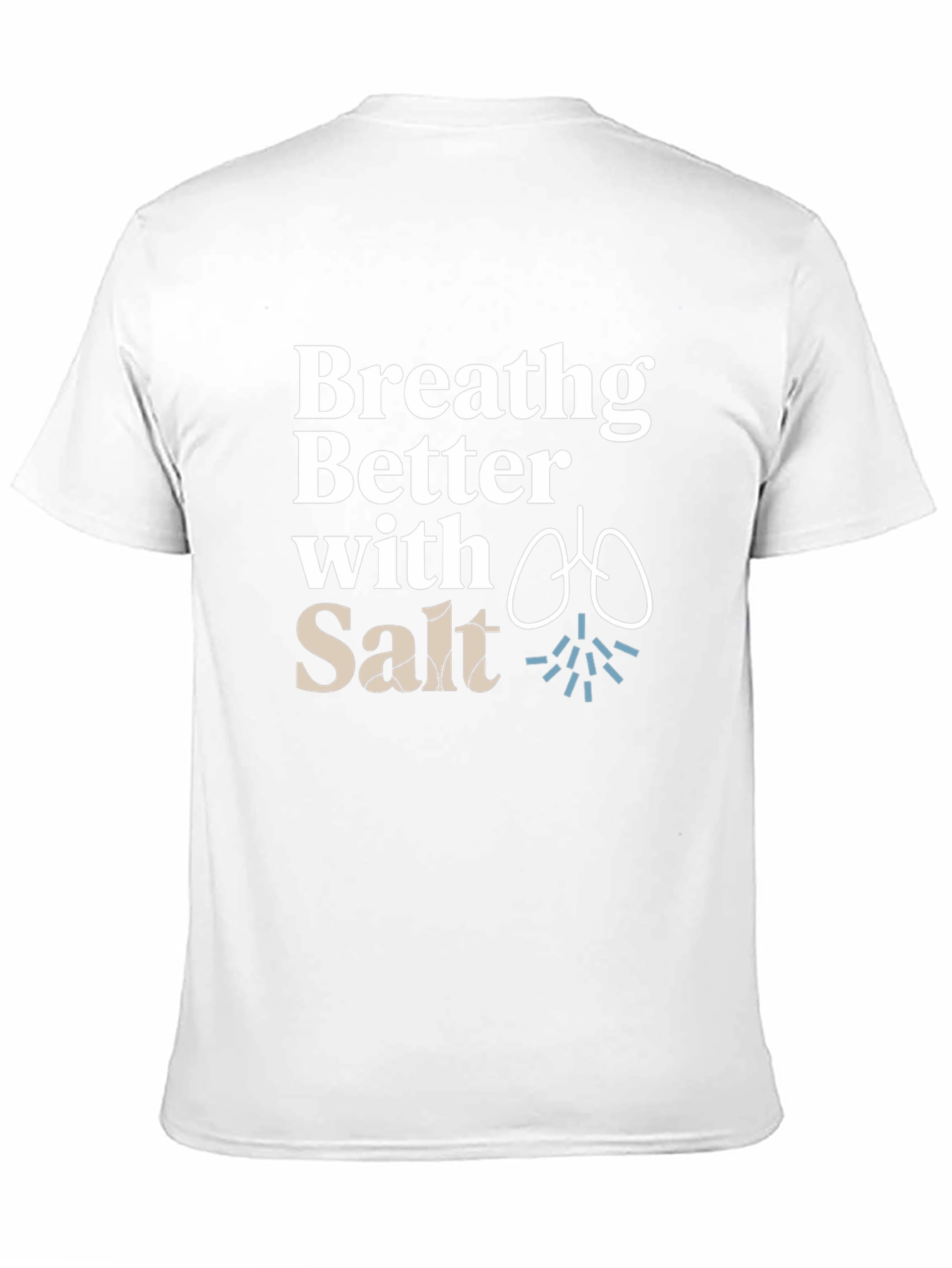 Breathing Better With Salt Black T-Shirt