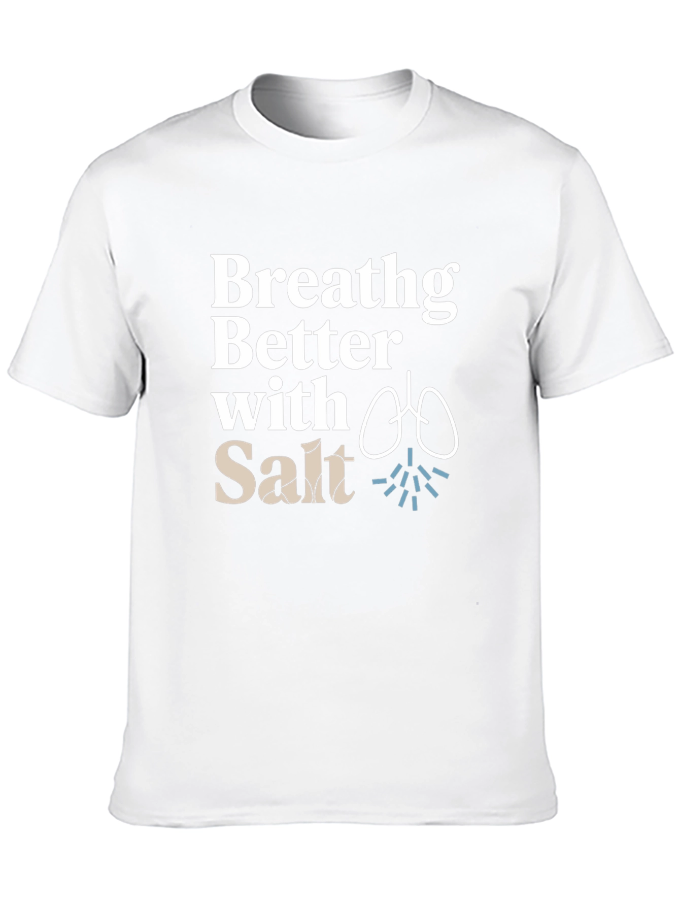 Breathing Better With Salt Black T-Shirt