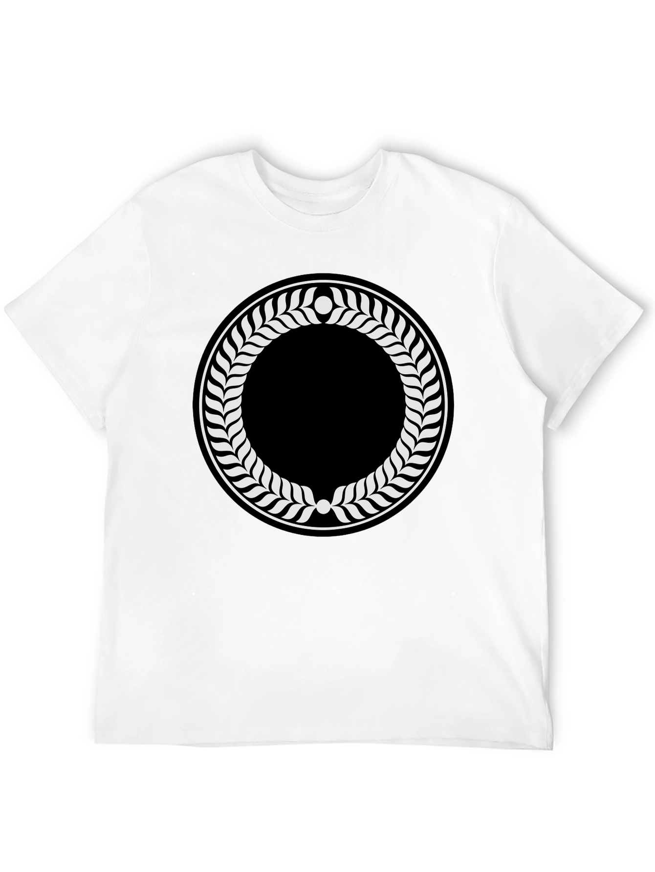 Laurel Wreath Graphic Black T-Shirt