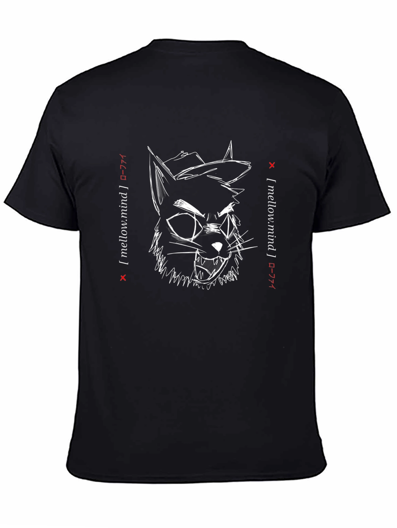 Mellow Mind Graphic Tee - Cool Cat T-Shirt