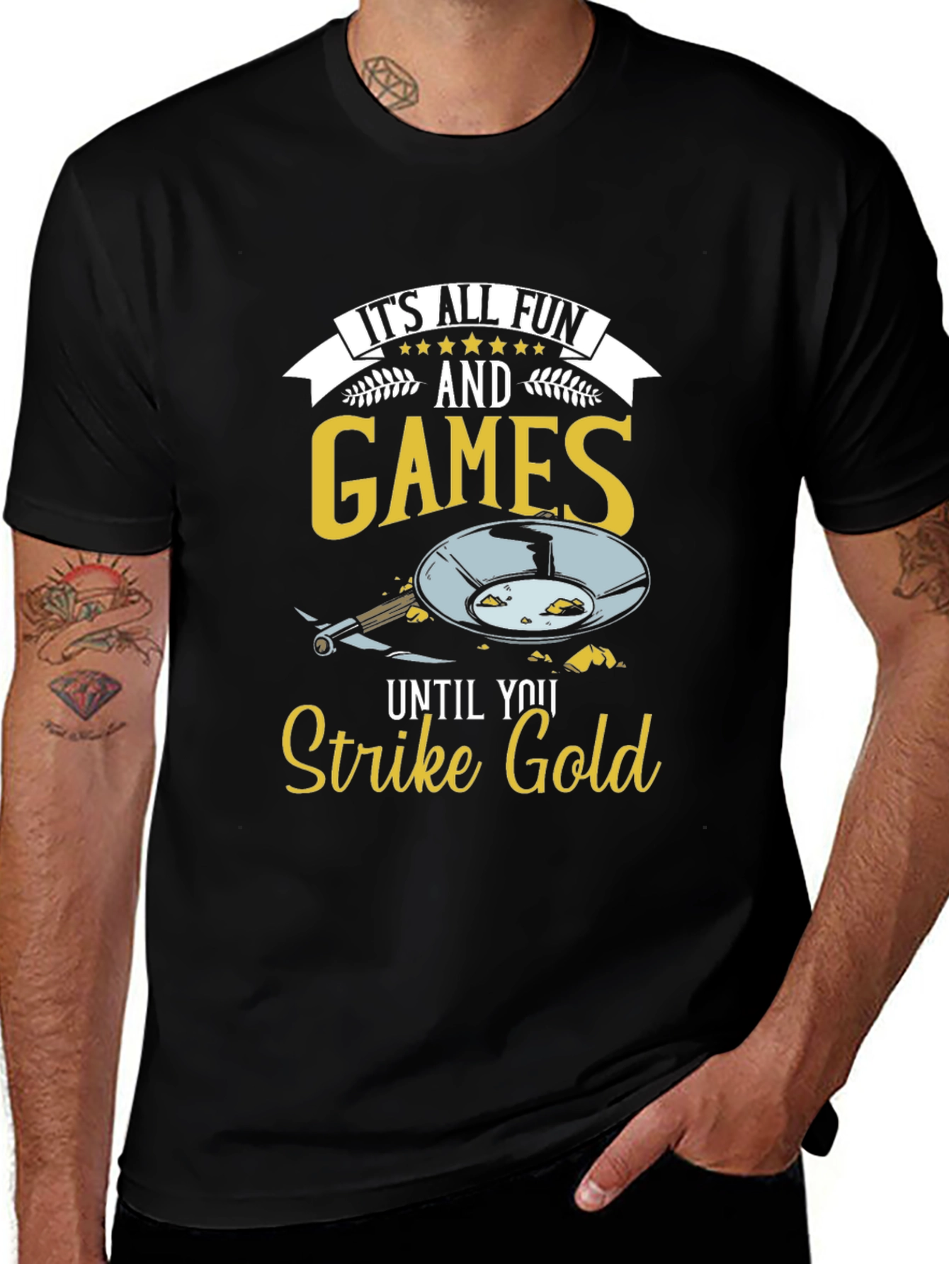 Strike Gold Mens T-Shirt