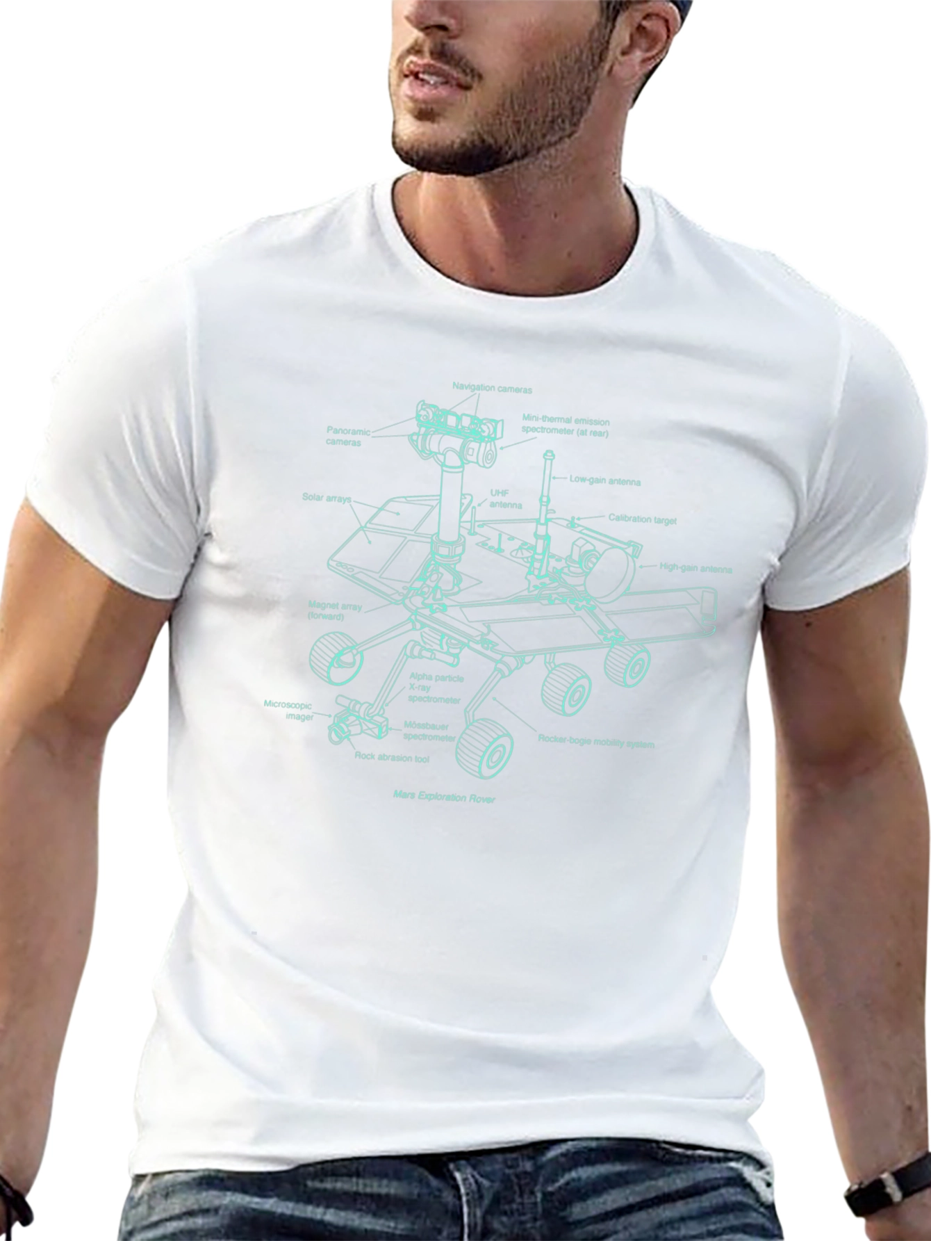 Mars Rover Blueprint T-Shirt