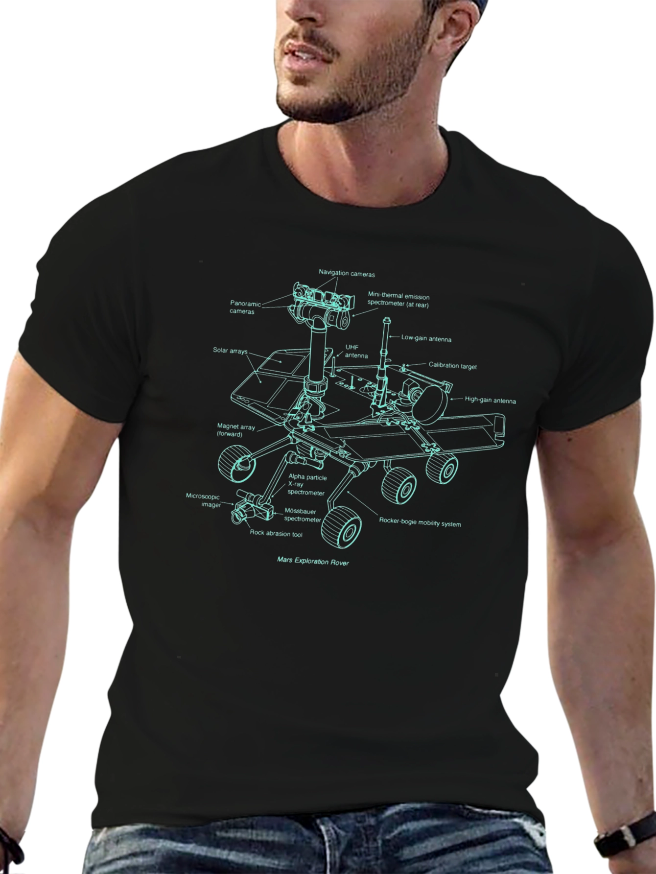 Mars Rover Blueprint T-Shirt