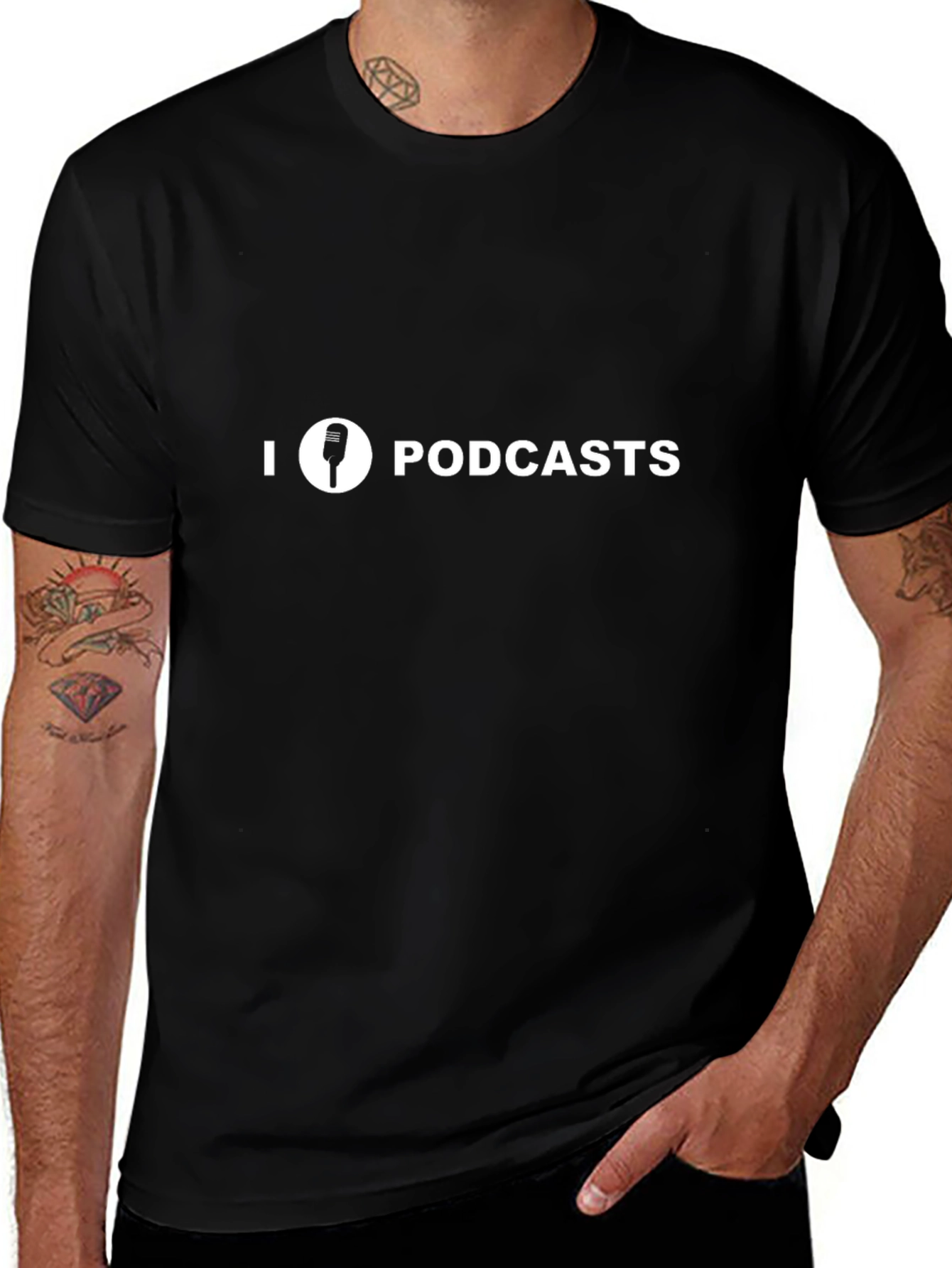 I Love Podcasts Graphic T-Shirt