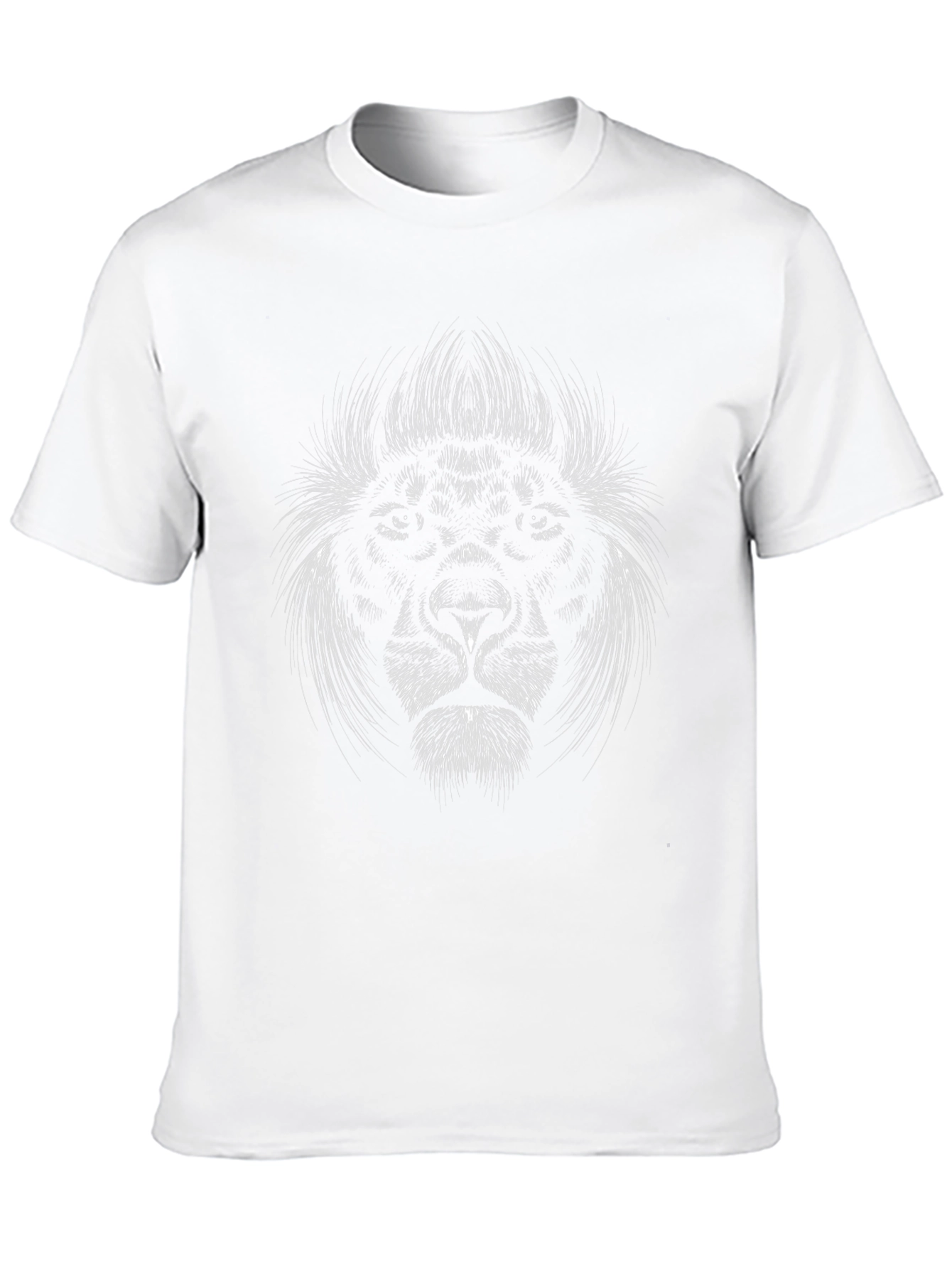 Lion Graphic Tee - Black T-Shirt for Men