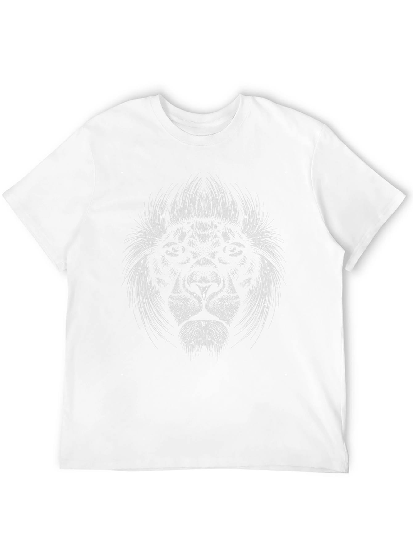 Lion Graphic Tee - Black T-Shirt for Men