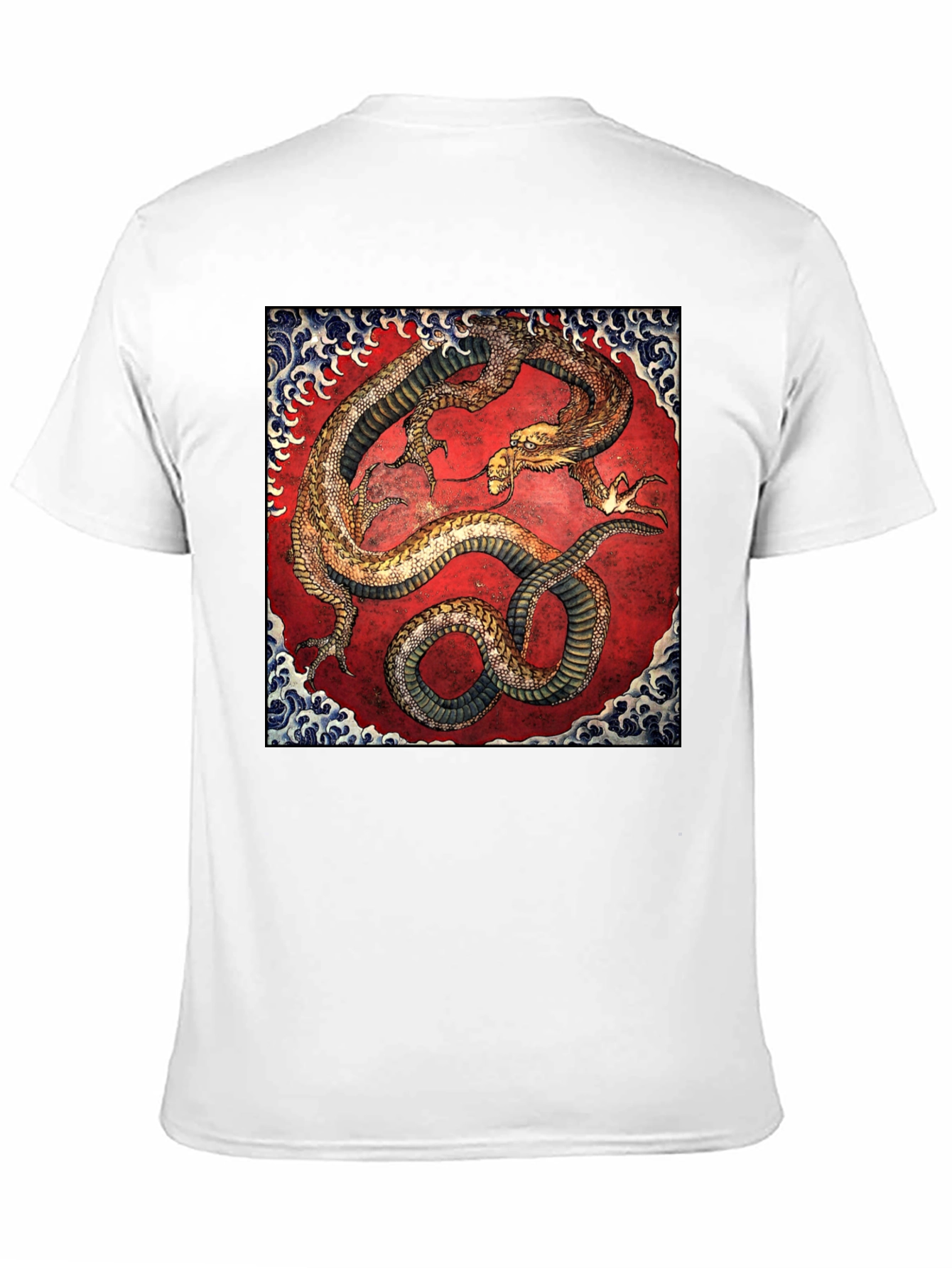Dragon Print Black T-Shirt