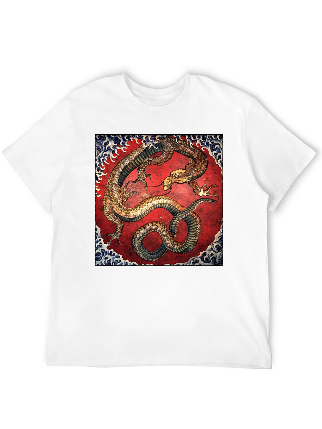 Dragon Print Black T-Shirt