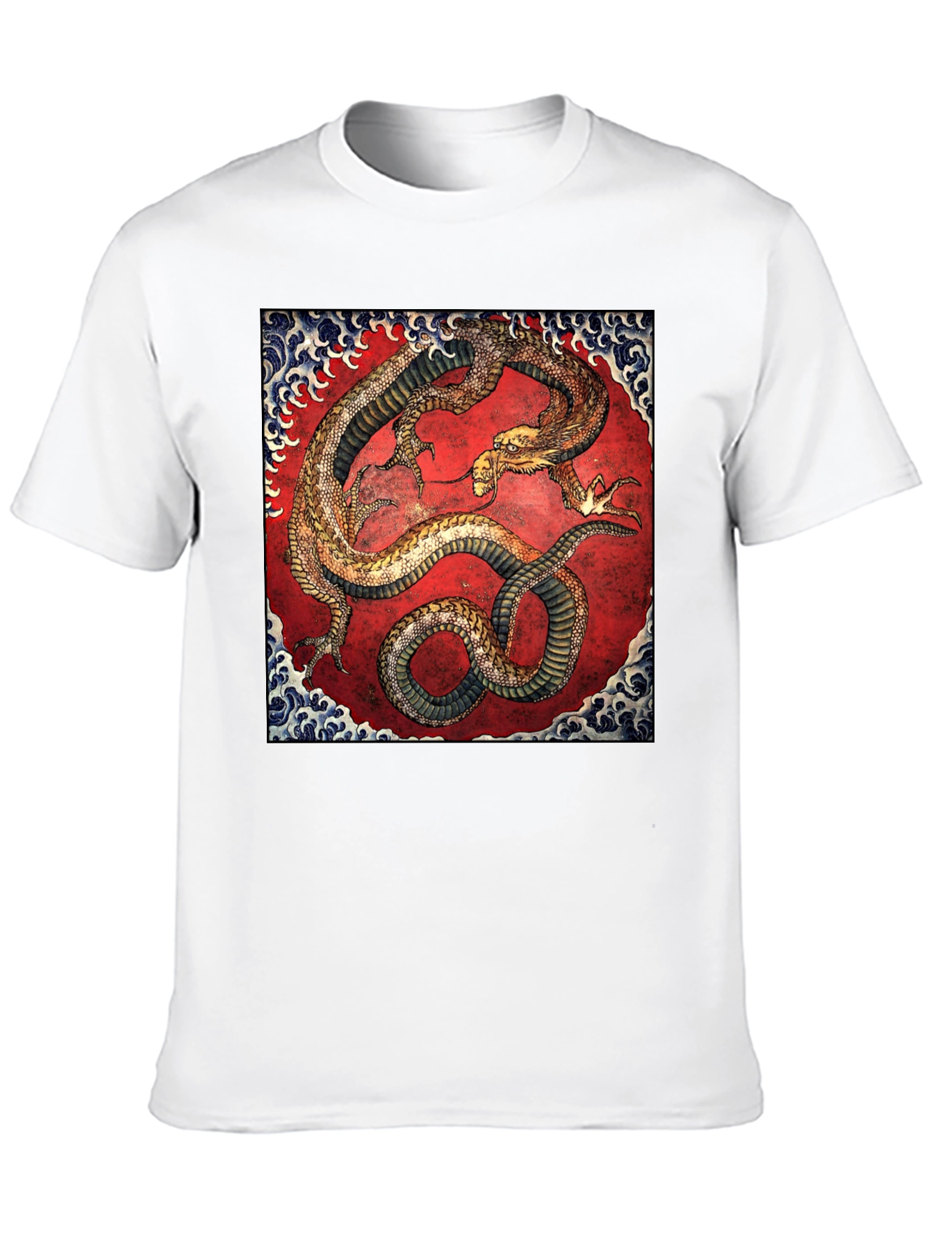Dragon Print Black T-Shirt