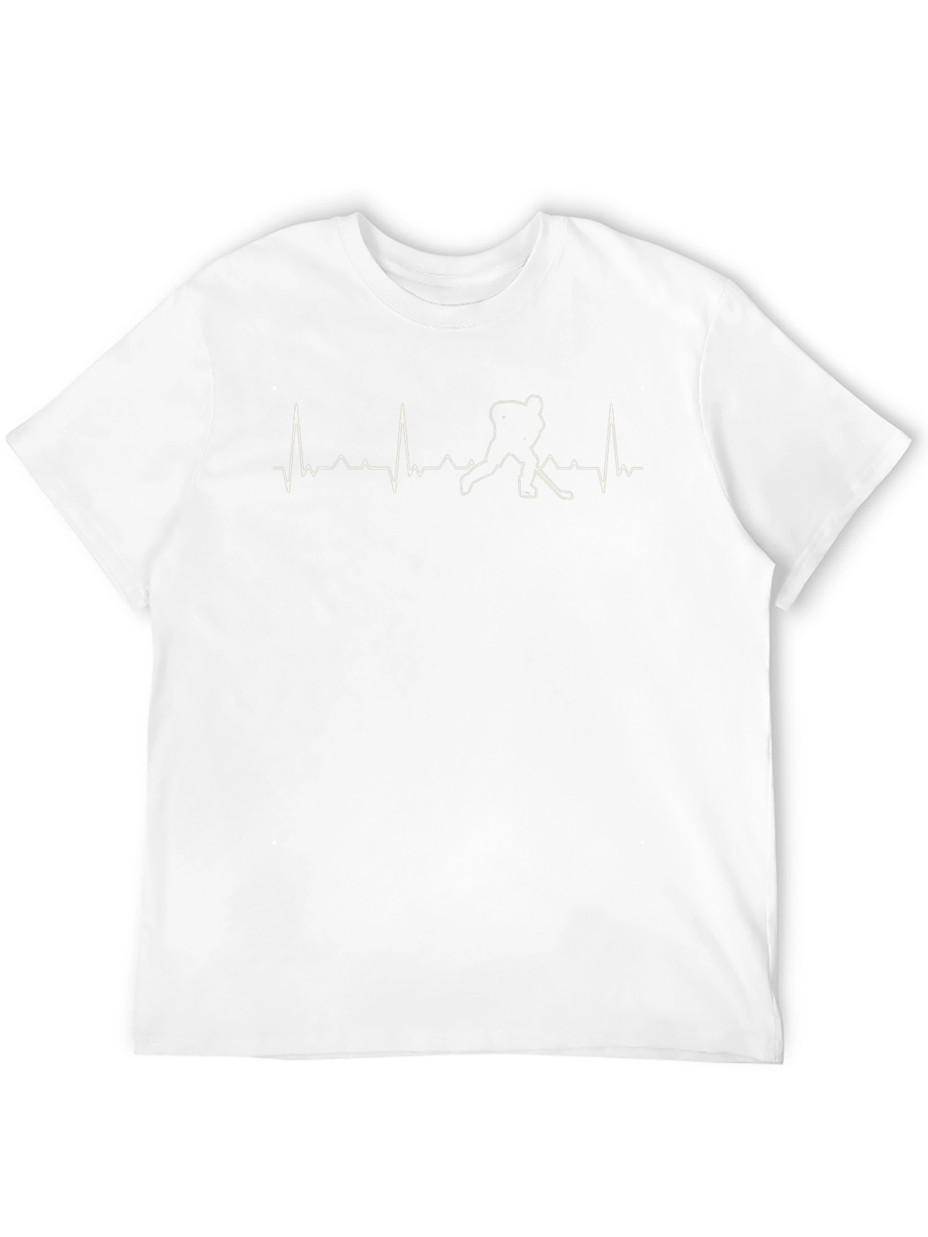 Hockey Heartbeat T-Shirt - Black Tee