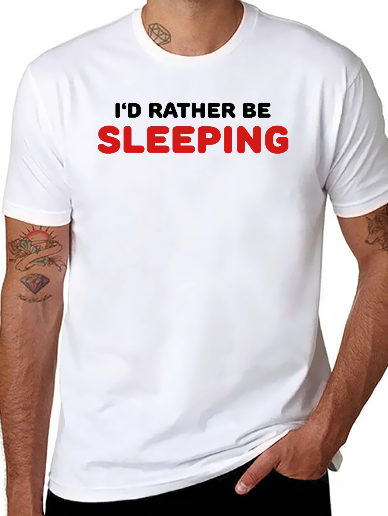 Id Rather Be Sleeping T-Shirt - Black
