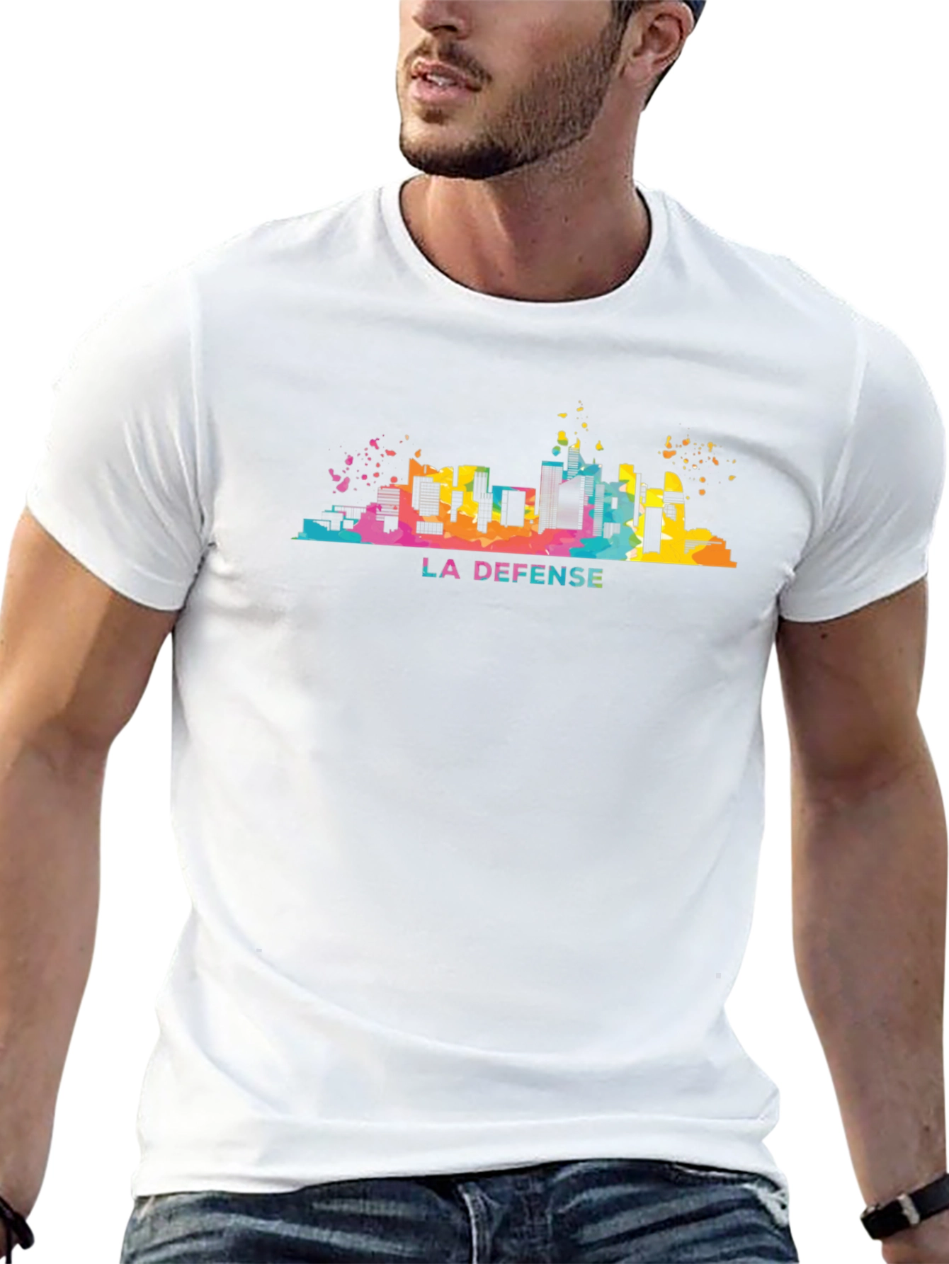 La Defense Skyline Graphic Tee - Modern Cityscape T-Shirt