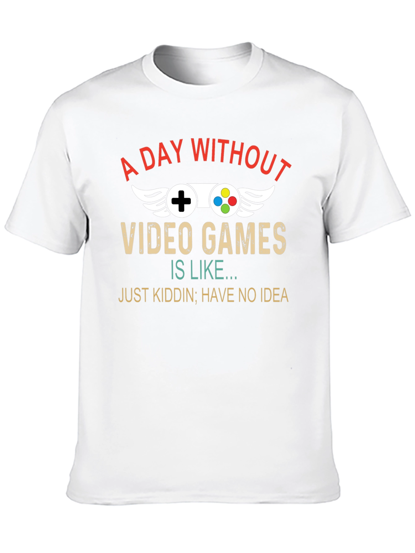 A Day Without Video Games Mens Black T-Shirt