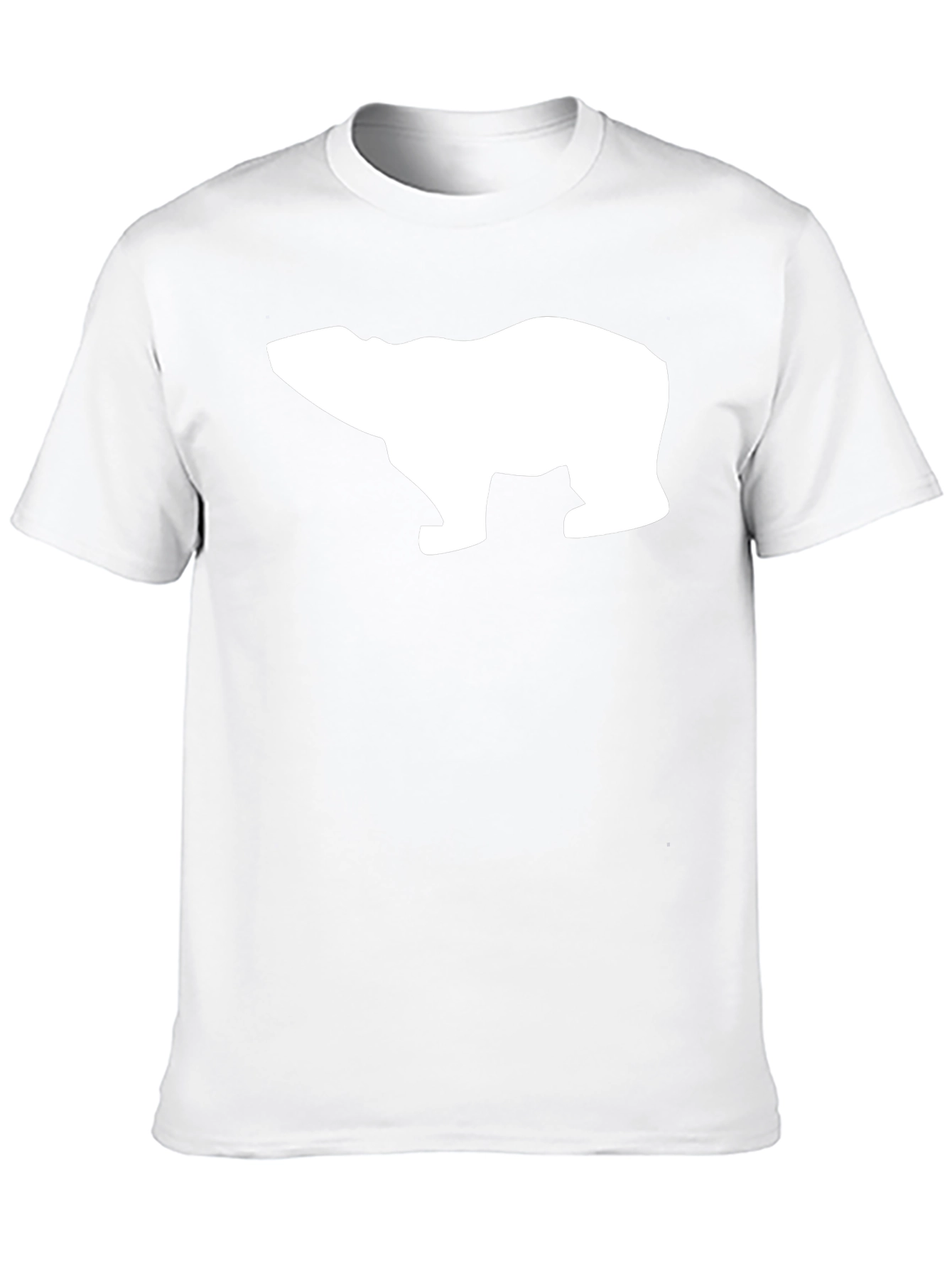 Cool Polar Bear Graphic Tee - Black Cotton T-Shirt