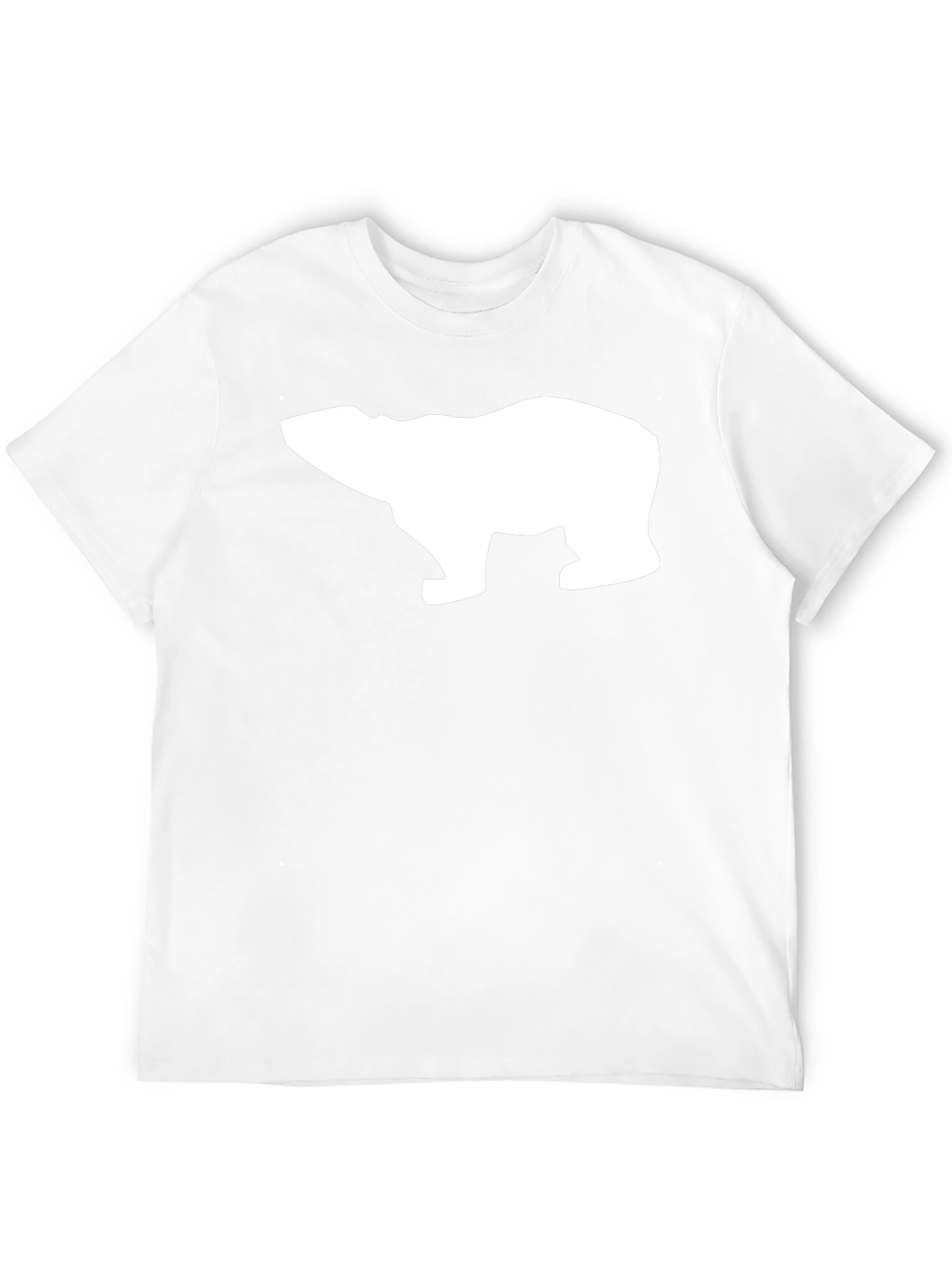 Cool Polar Bear Graphic Tee - Black Cotton T-Shirt