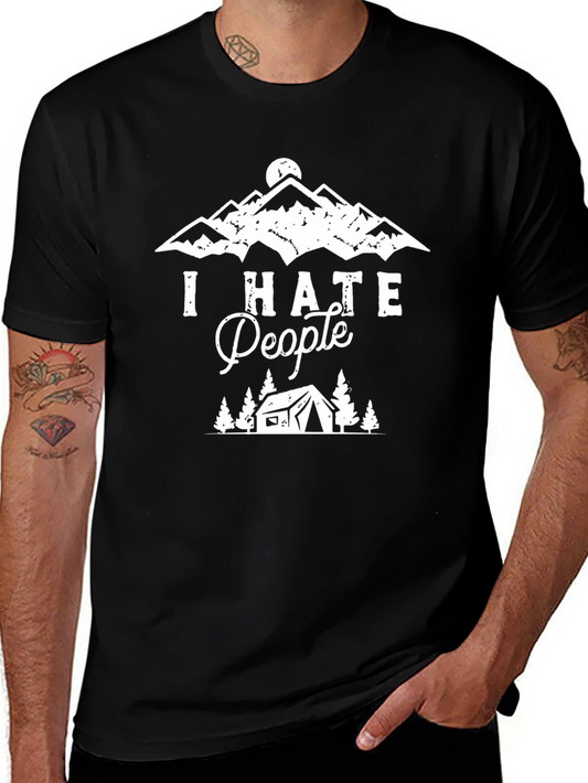 I Hate People Camping Graphic Tee