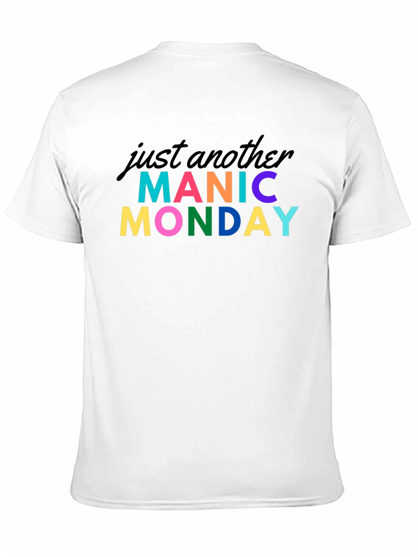 Manic Monday Graphic Tee - Black Cotton T-Shirt