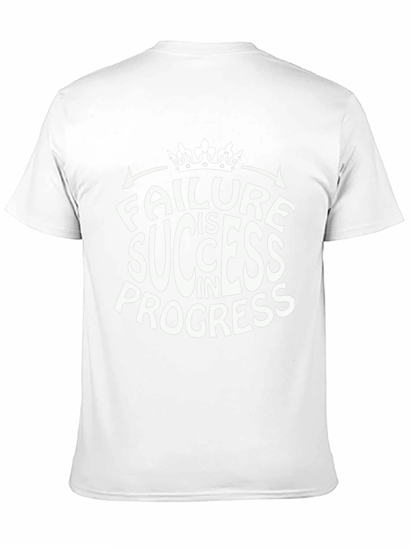 Failure is Success in Progress Black Graphic Tee