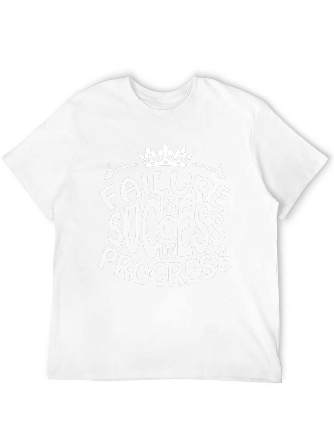 Failure is Success in Progress Black Graphic Tee