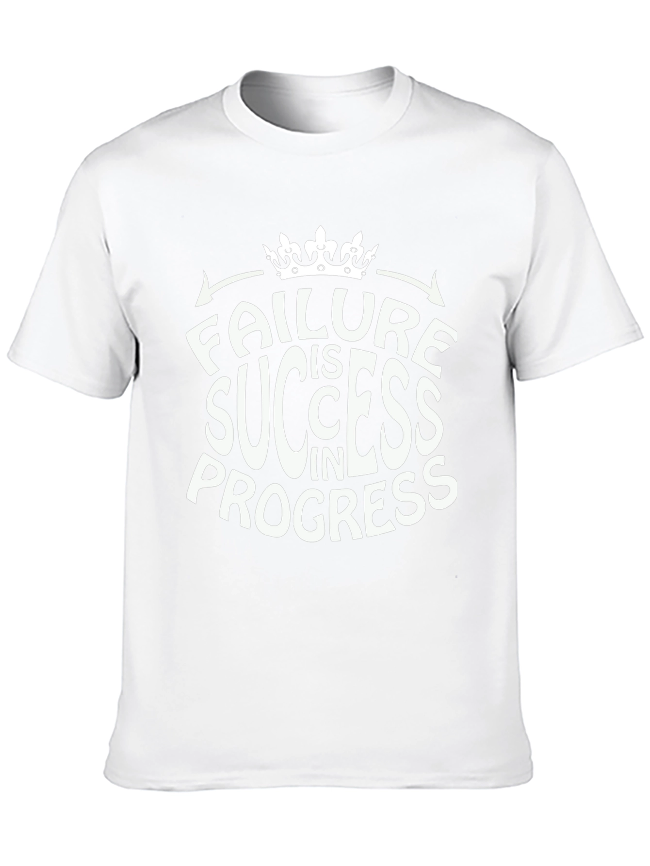 Failure is Success in Progress Black Graphic Tee