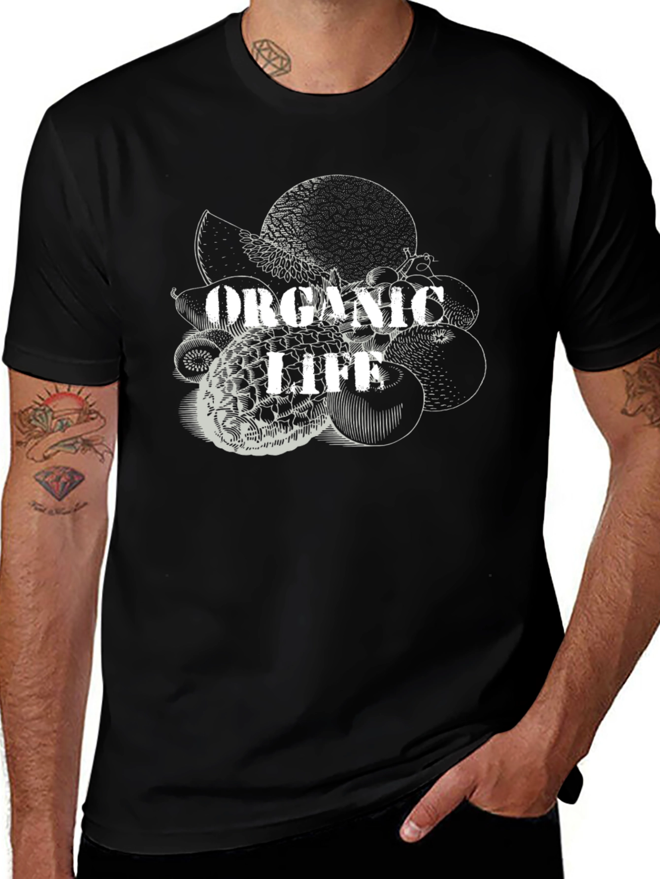 Organic Life Black T-Shirt