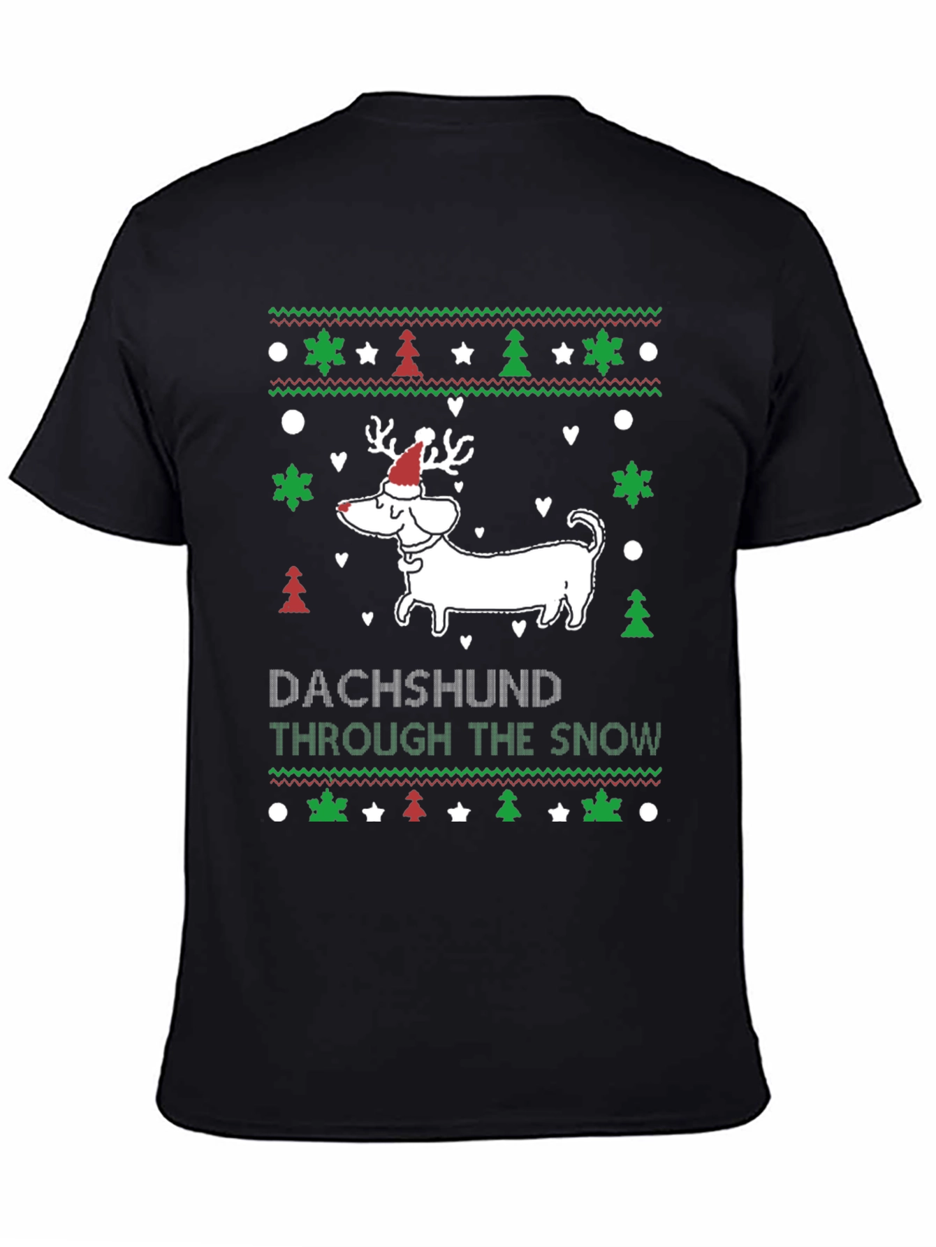 Dachshund Through the Snow Christmas T-Shirt