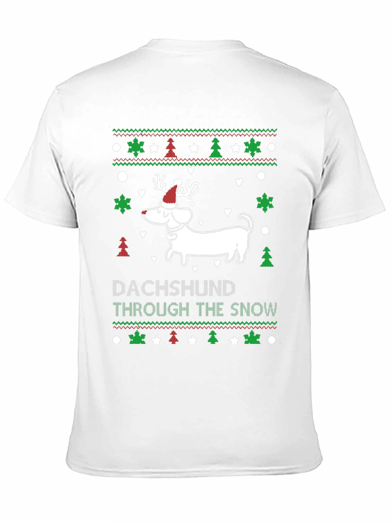 Dachshund Through the Snow Christmas T-Shirt