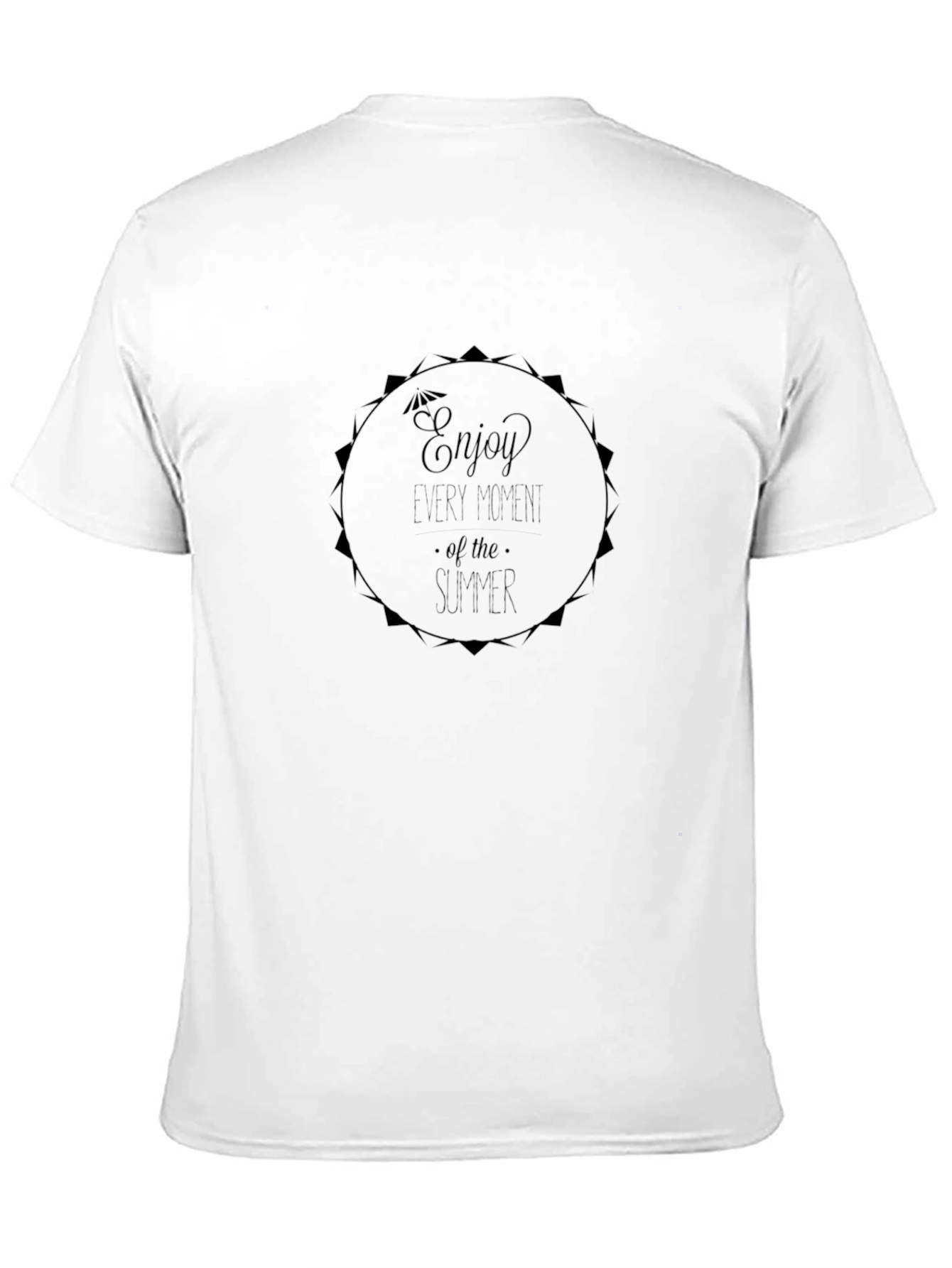 Summer Enjoy T-Shirt - Black Graphic Tee