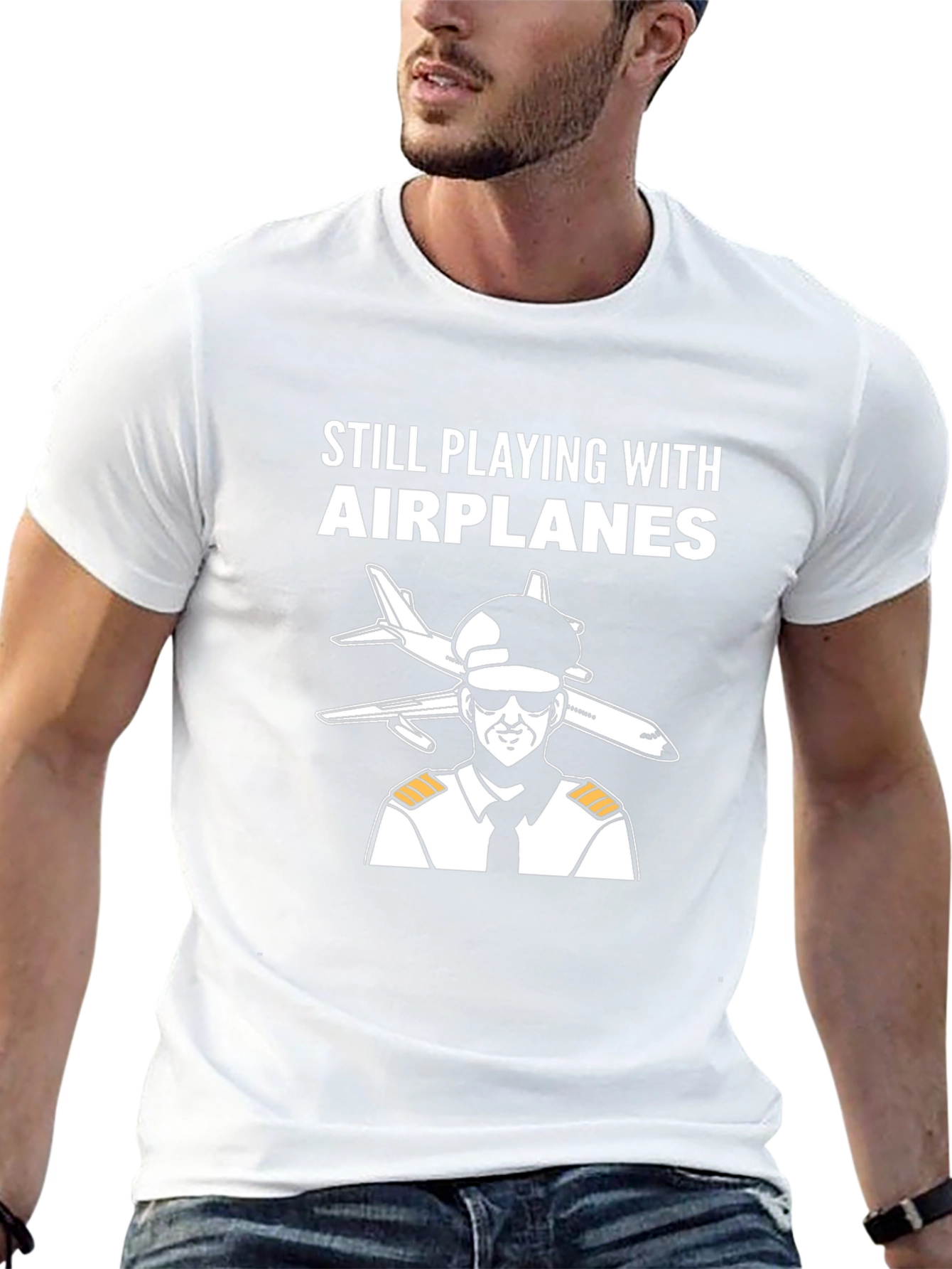 Still Playing with Airplanes T-Shirt - Pilot Design