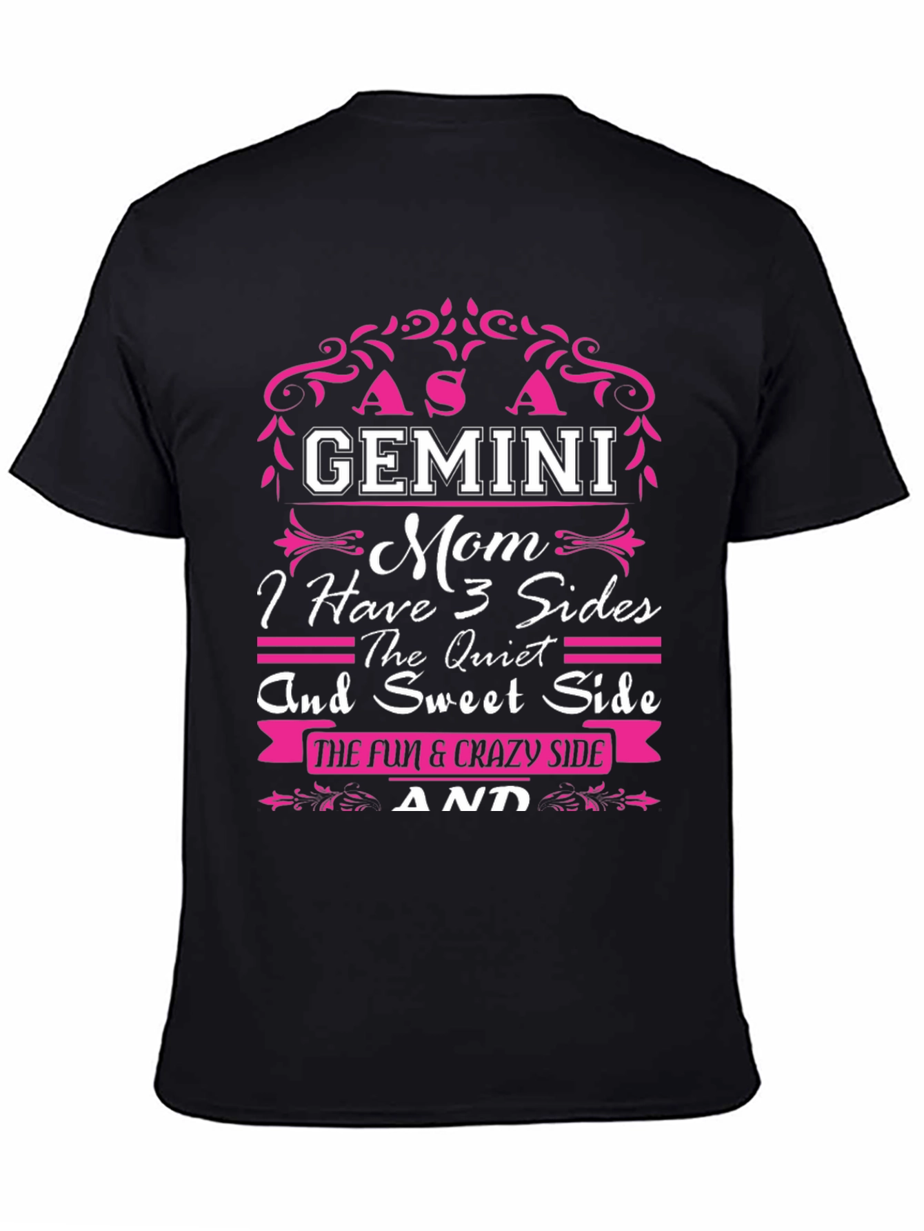 Gemini Mom T-Shirt - 3 Sides