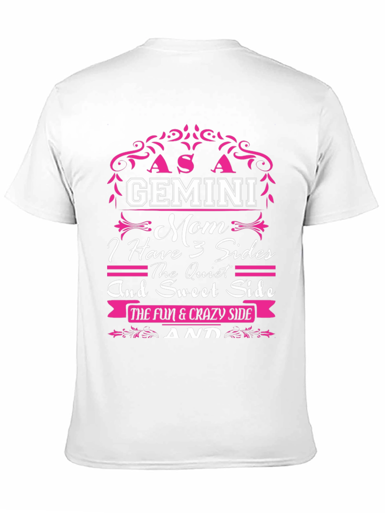 Gemini Mom T-Shirt - 3 Sides