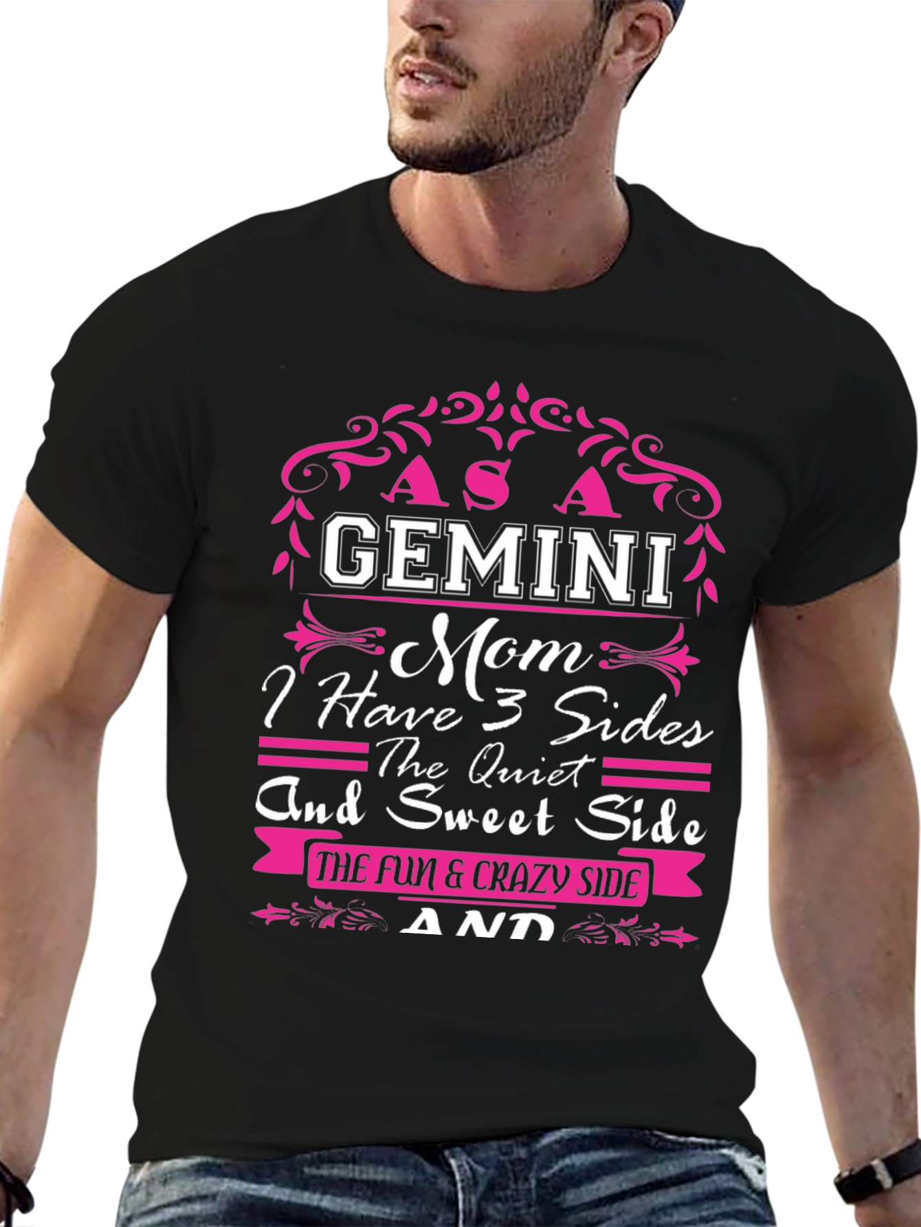Gemini Mom T-Shirt - 3 Sides