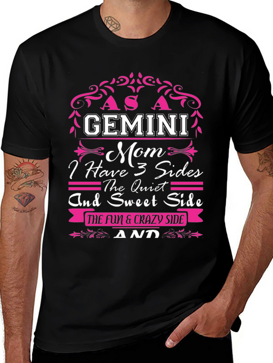 Gemini Mom T-Shirt - 3 Sides